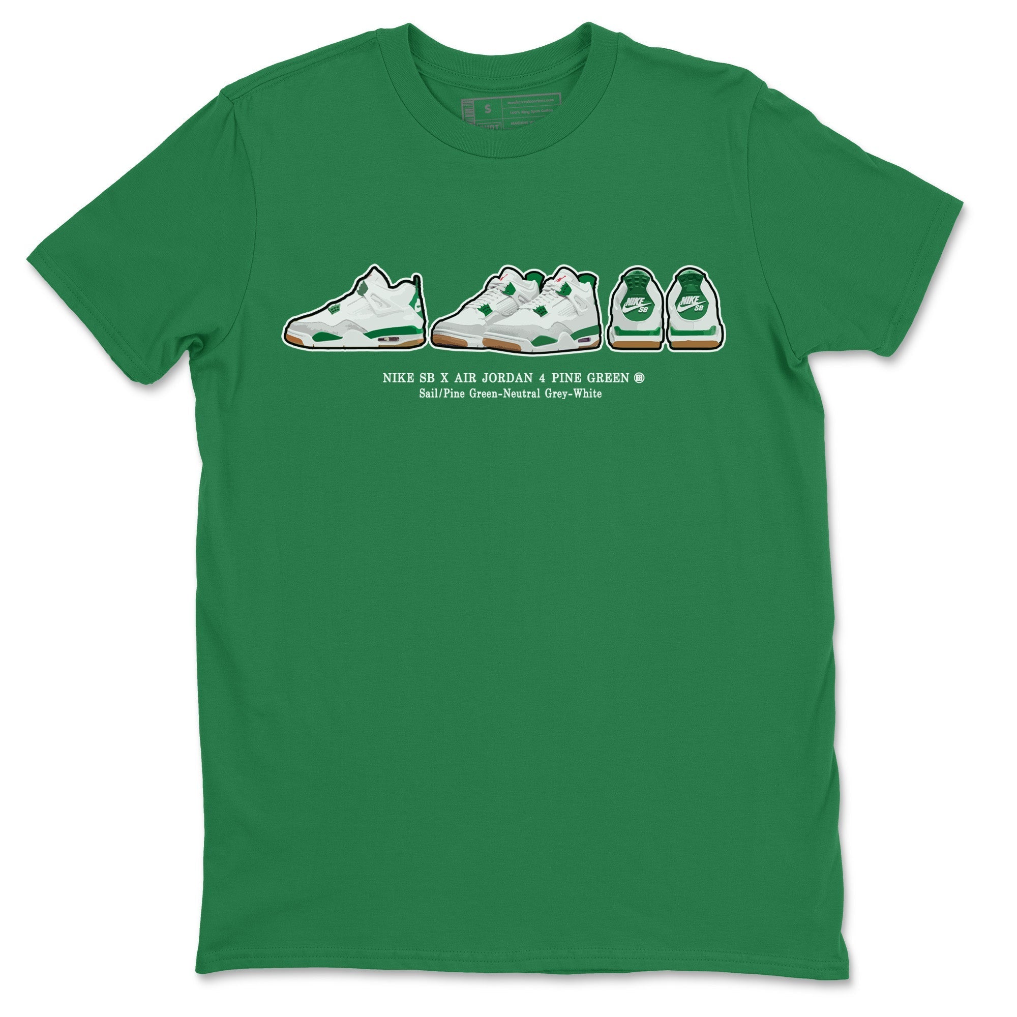snkmatch Prelude Unisex Tops - Air Jordan 4 Pine Green