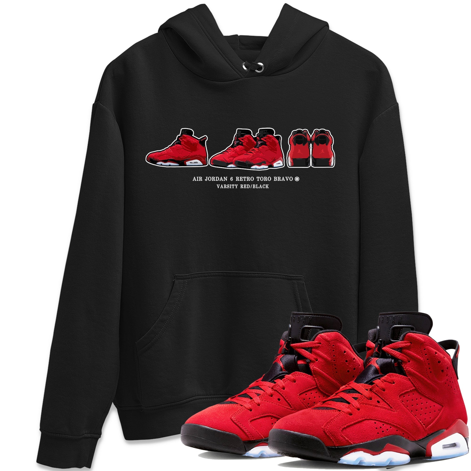 snkmatch Prelude Unisex Tops - Air Jordan 6 Toro Bravo
