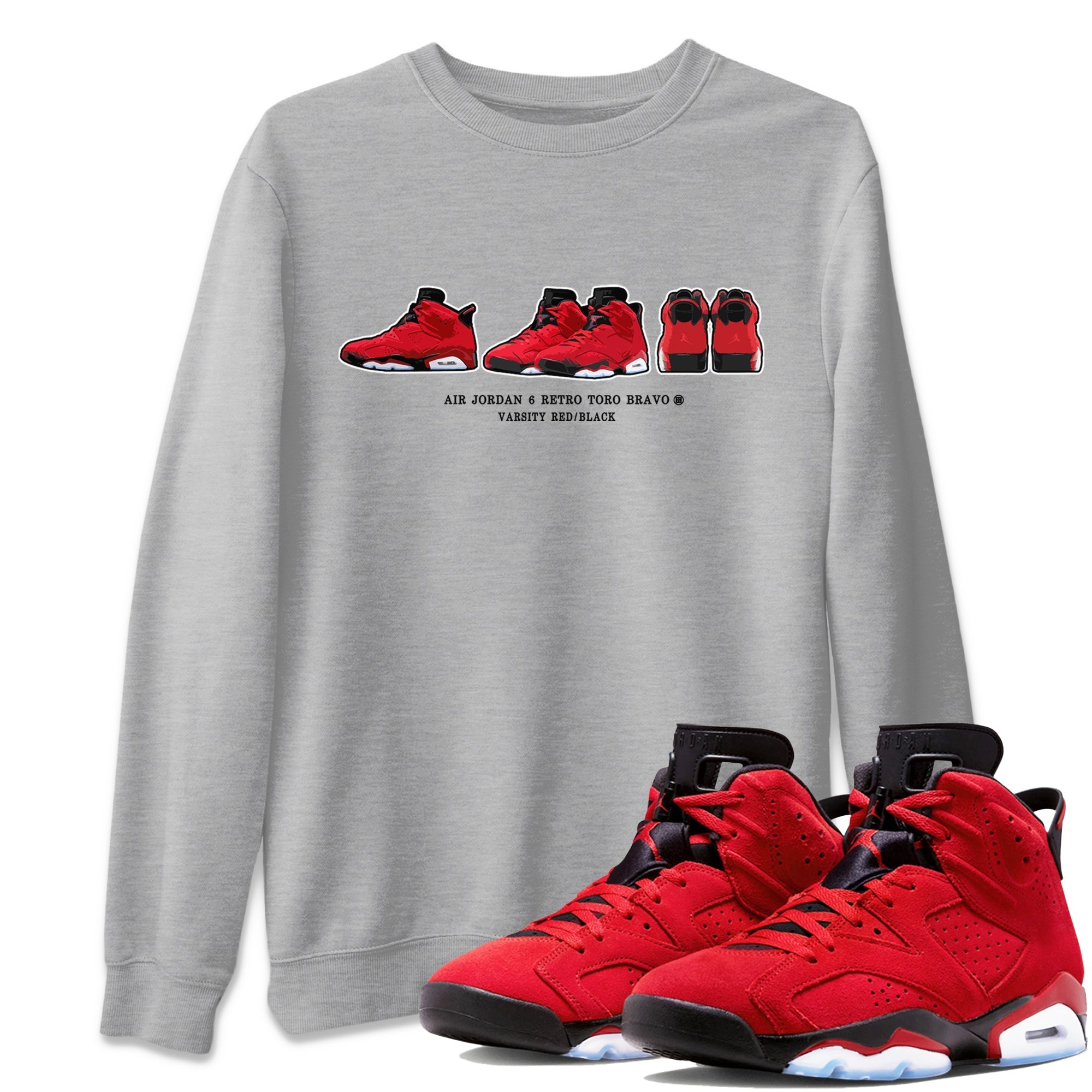 snkmatch Prelude Unisex Tops - Air Jordan 6 Toro Bravo