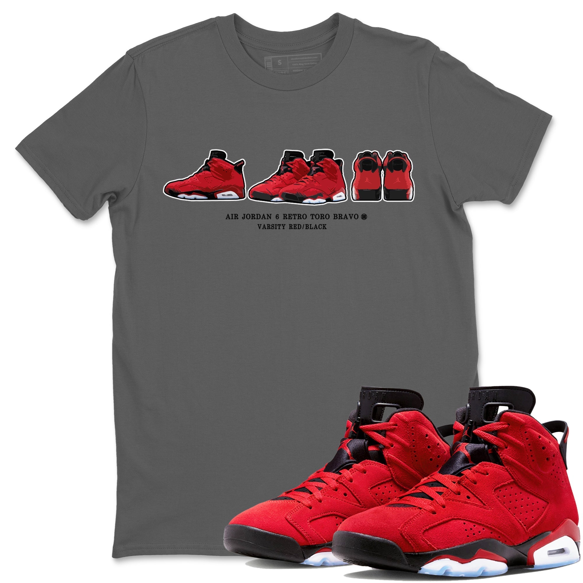 snkmatch Prelude Unisex Tops - Air Jordan 6 Toro Bravo