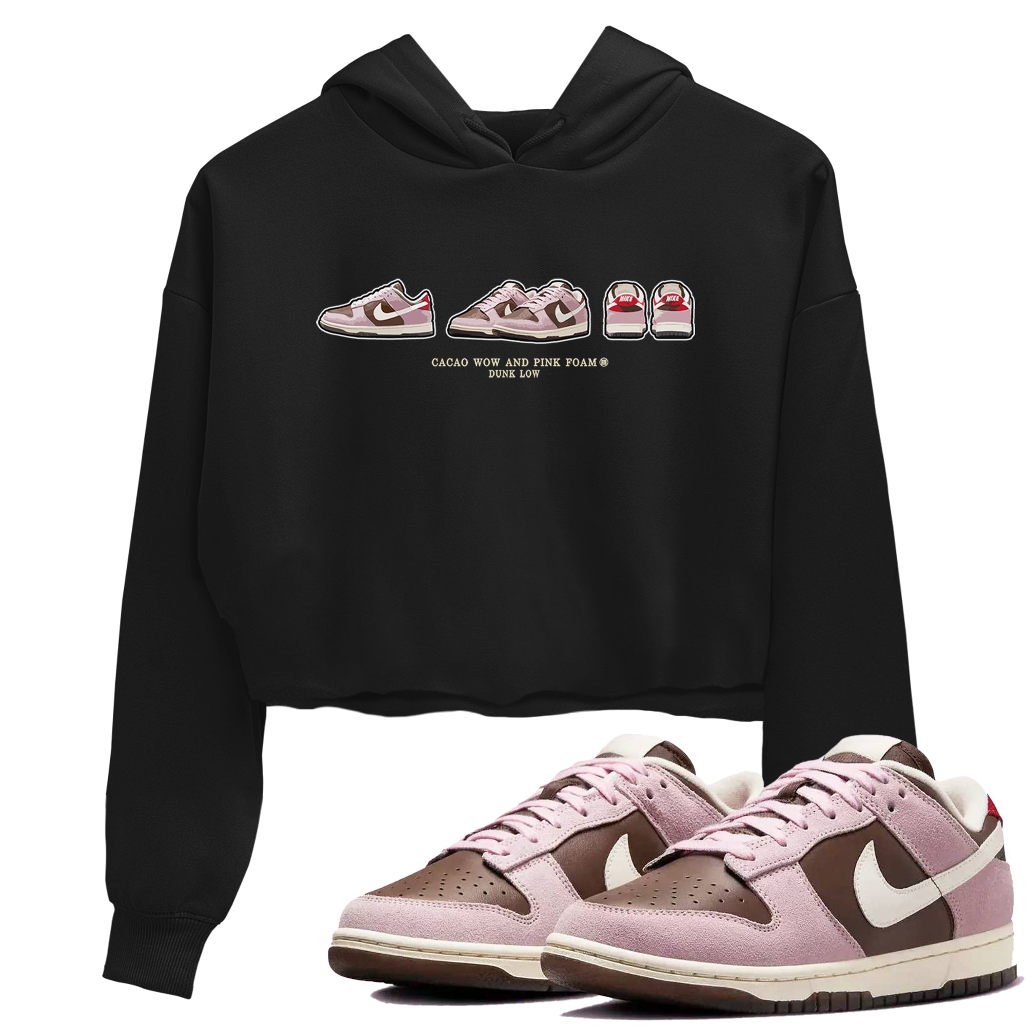 snkmatch Prelude snkmatch Women's Top - Dunk Cacao Wow And Pink Foam