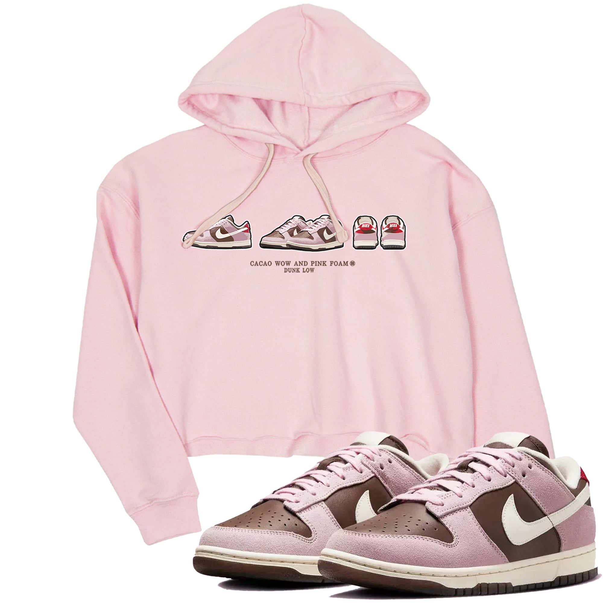 snkmatch Prelude snkmatch Women's Top - Dunk Cacao Wow And Pink Foam