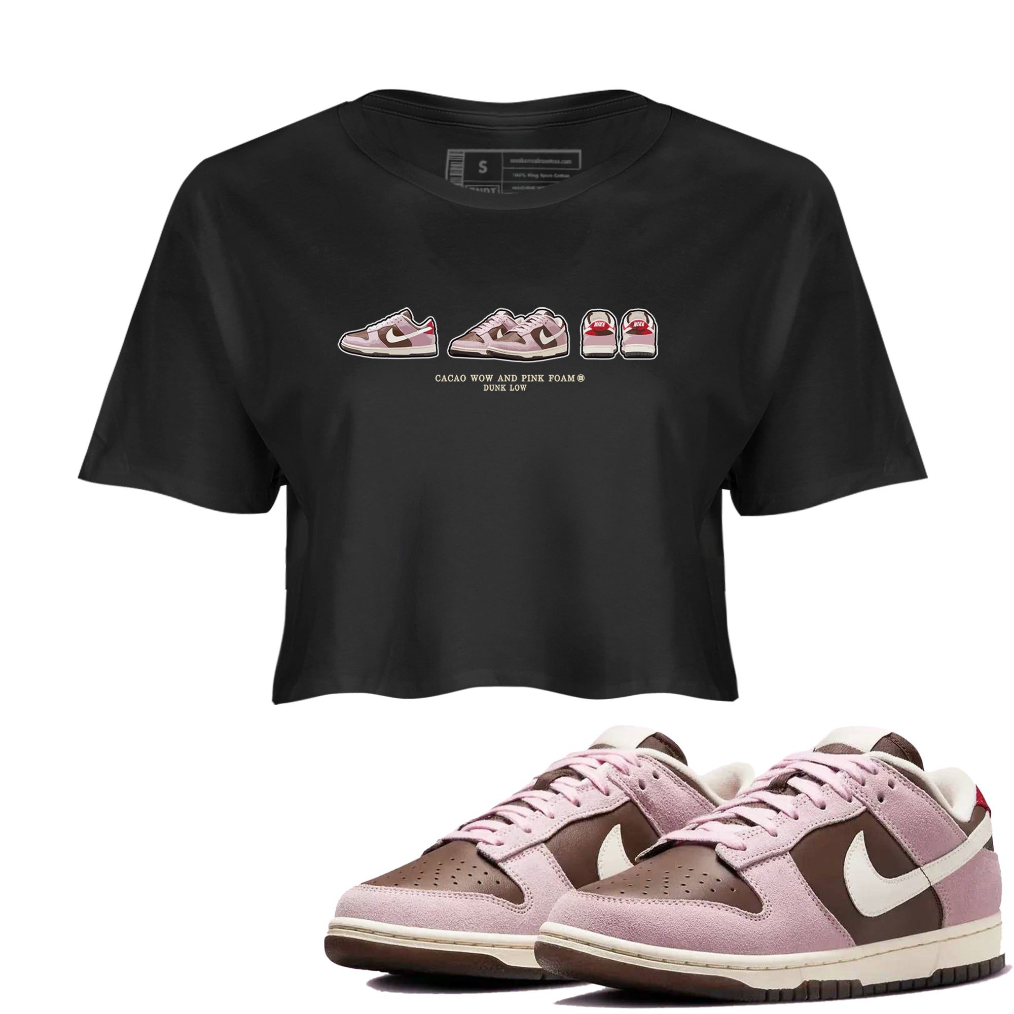snkmatch Prelude snkmatch Women's Top - Dunk Cacao Wow And Pink Foam