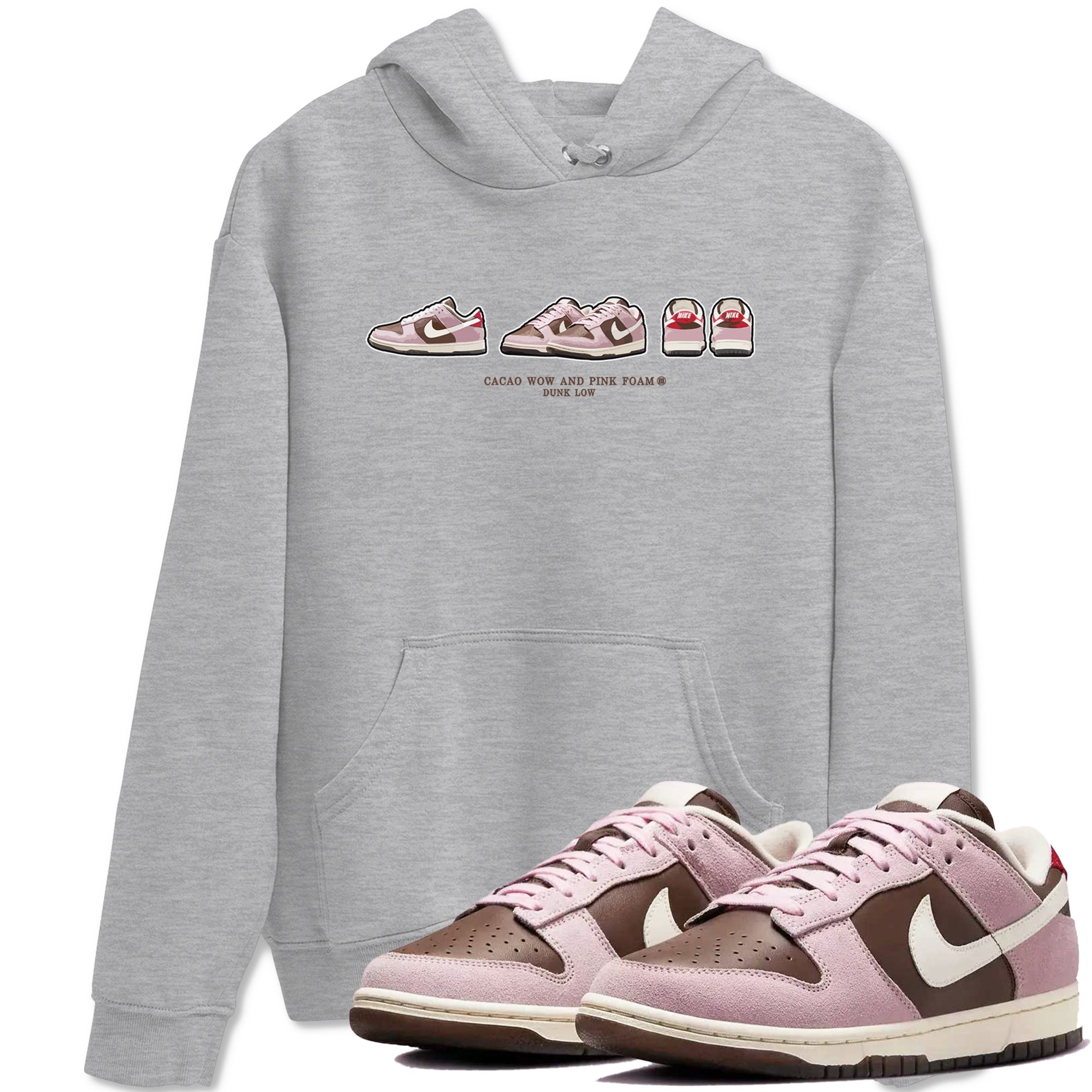snkmatch Prelude snkmatch Tees - Dunk Cacao Wow And Pink Foam