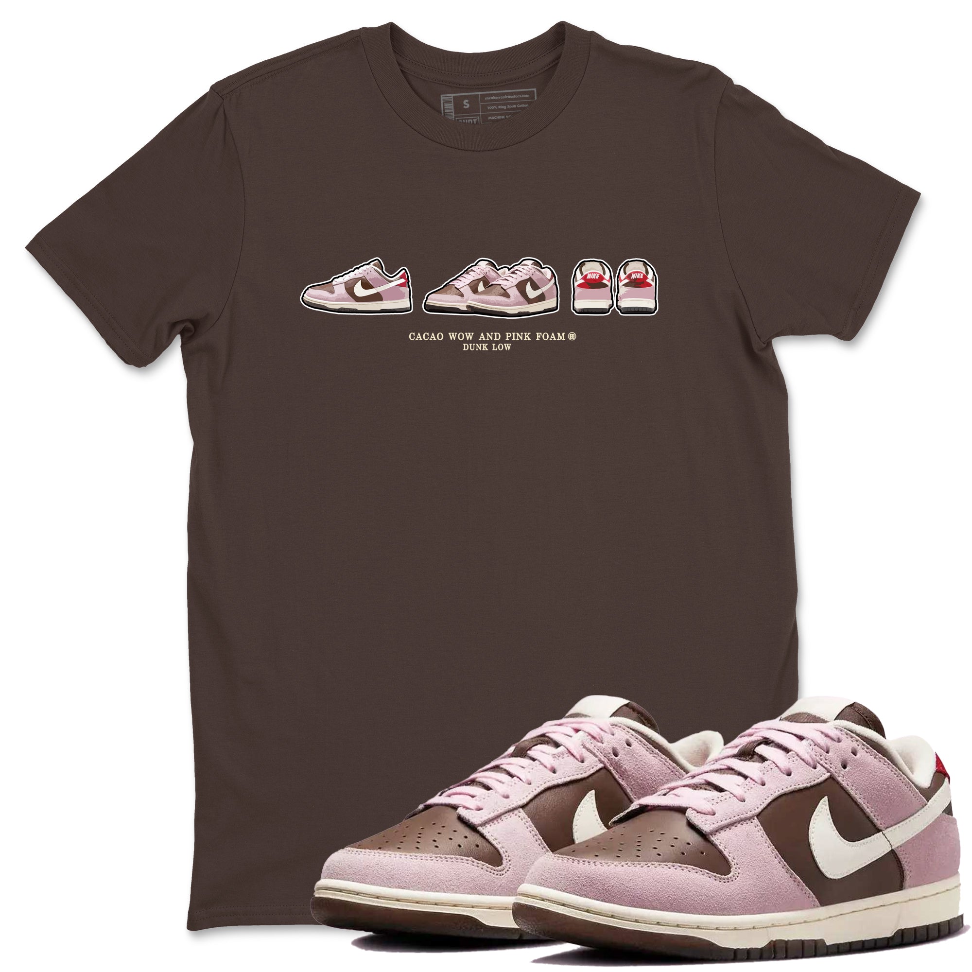 snkmatch Prelude snkmatch Tees - Dunk Cacao Wow And Pink Foam