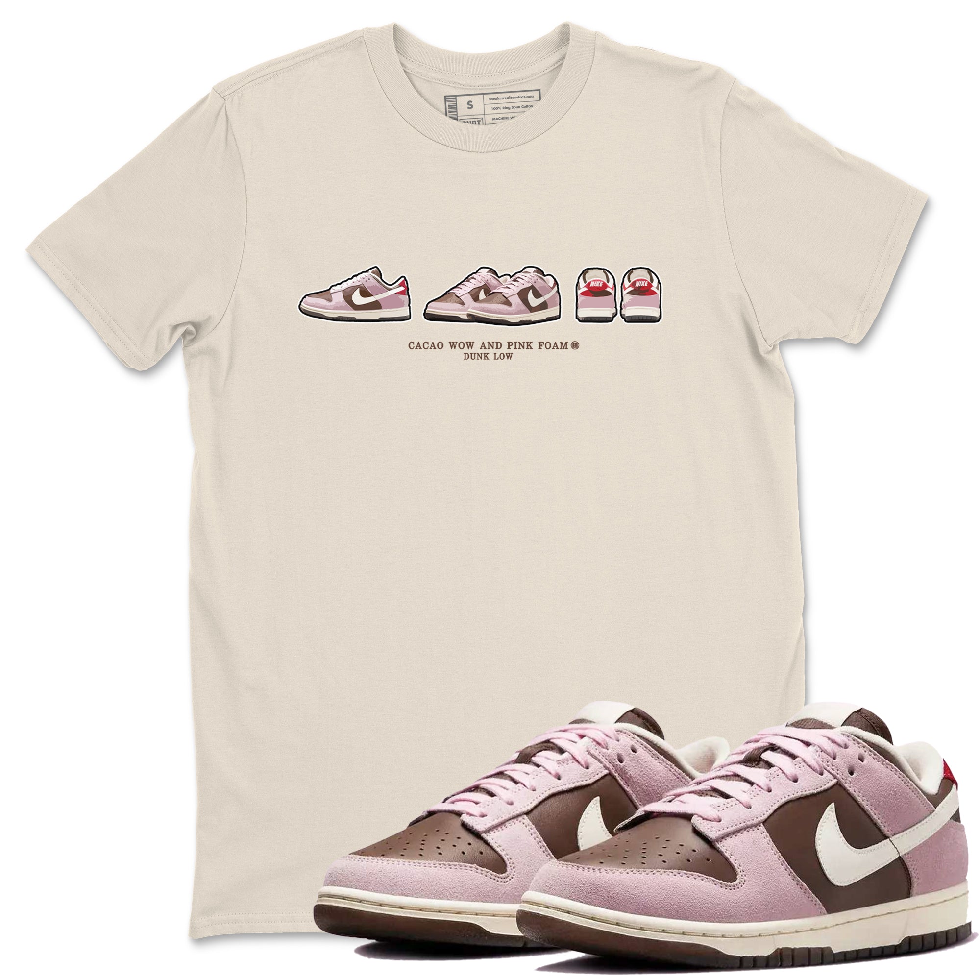 snkmatch Prelude snkmatch Tees - Dunk Cacao Wow And Pink Foam