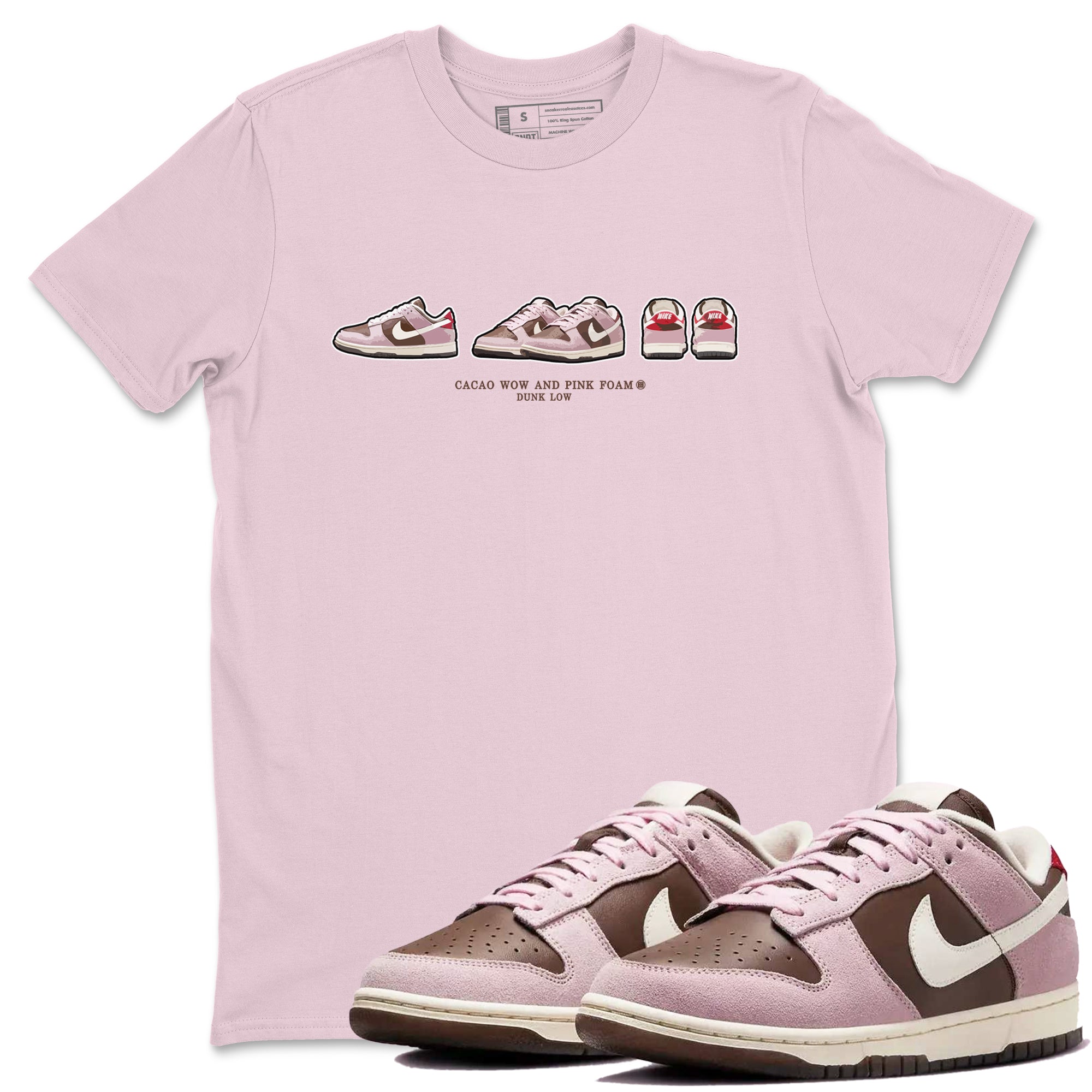snkmatch Prelude snkmatch Tees - Dunk Cacao Wow And Pink Foam
