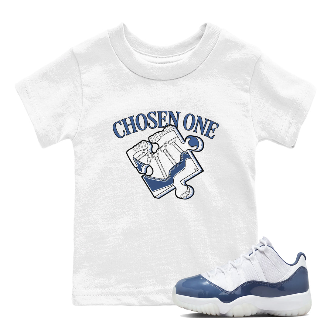 snkmatch Puzzle snkmatch Tees Kids - Air Jordan 11 Diffused Blue