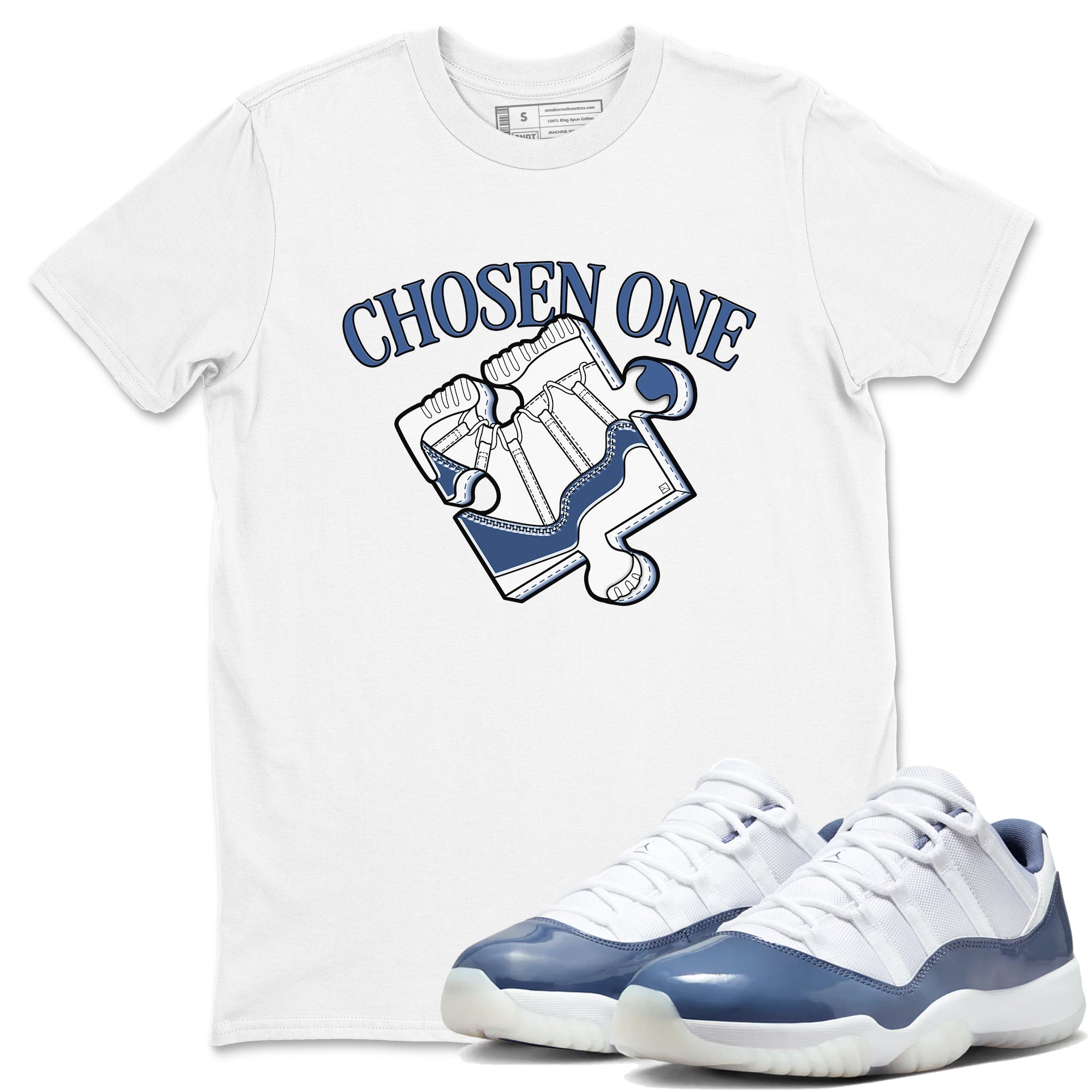 snkmatch Puzzle snkmatch Tees - Air Jordan 11 Diffused Blue