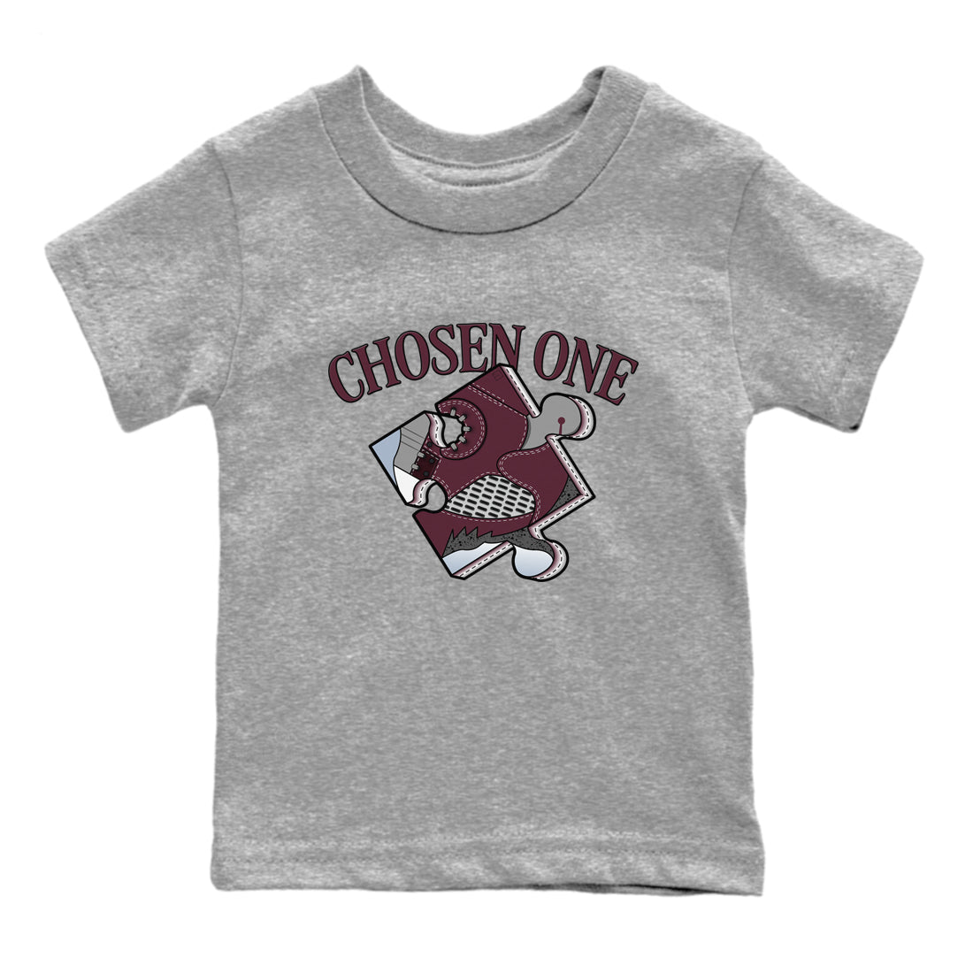 snkmatch Puzzle snkmatch Tee Kids - Air Jordan 5 Burgundy