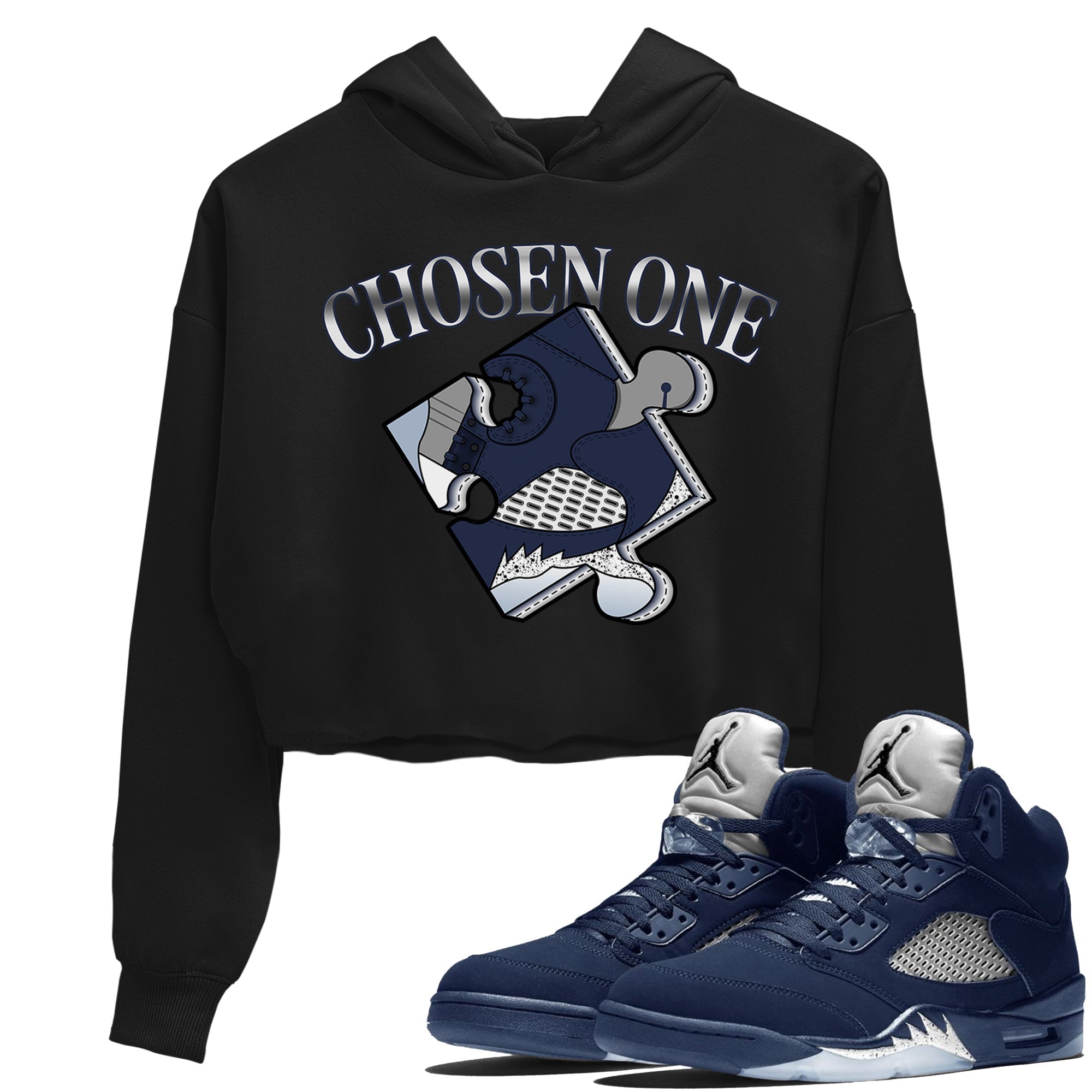 snkmatch Puzzle snkmatch Women's Top - Air Jordan 5 Georgetown