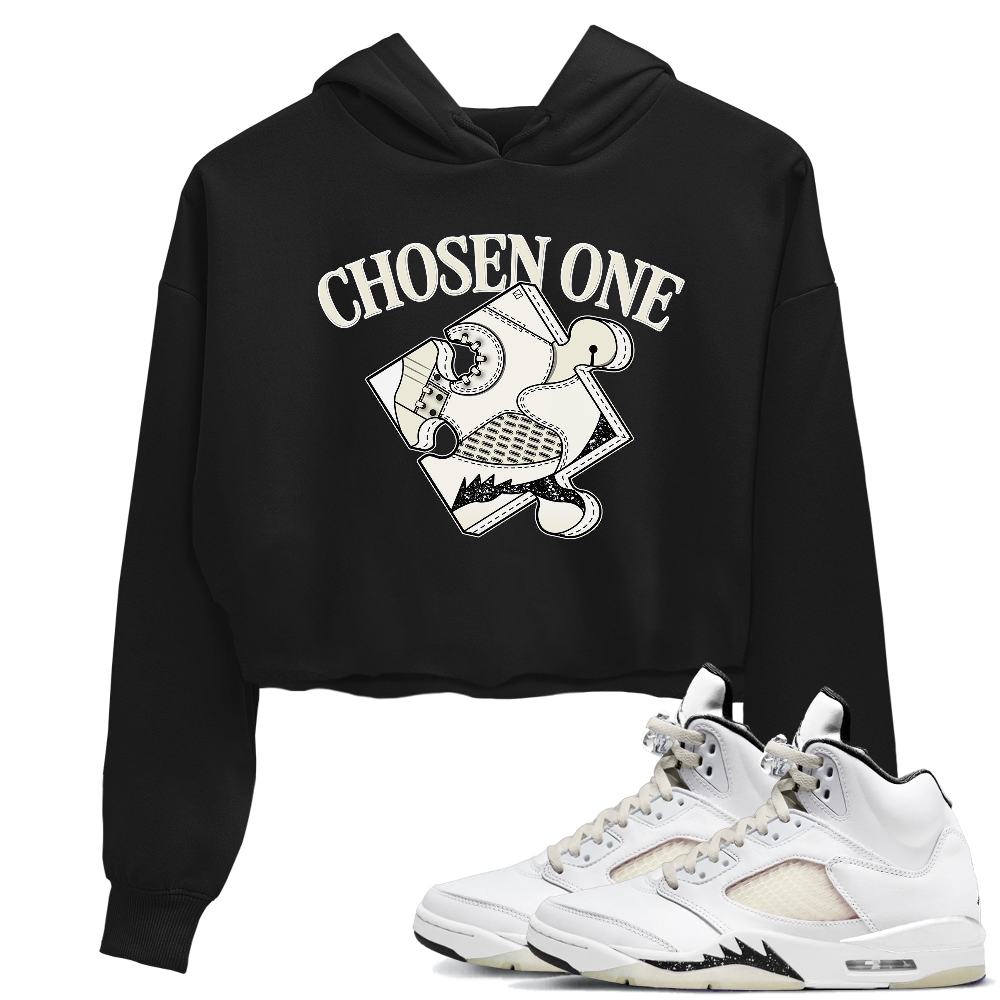snkmatch Puzzle snkmatch Women's Top - Air Jordan 5 Sail