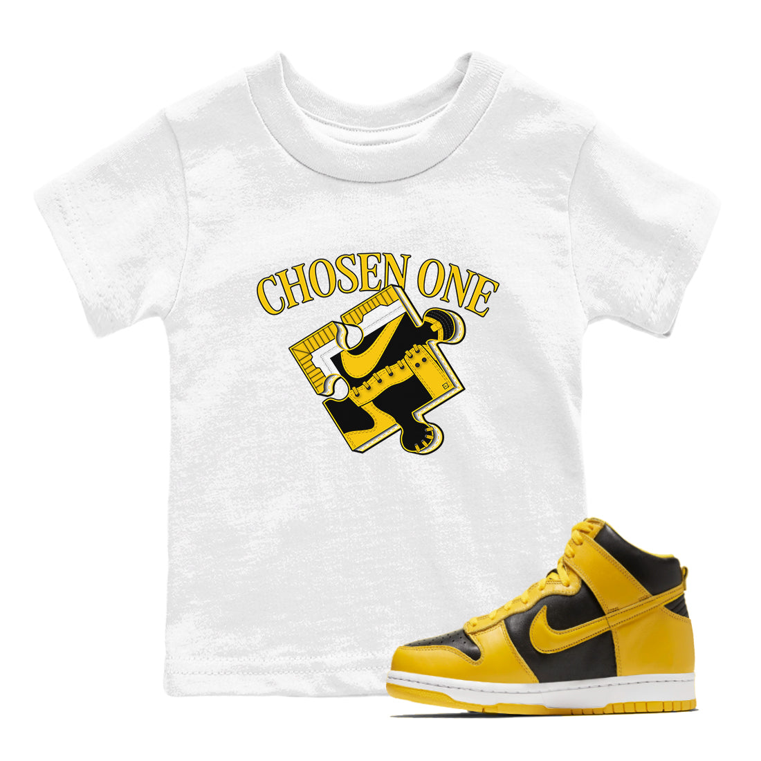 snkmatch Puzzle snkmatch Tees Kids - Dunk High Pollen