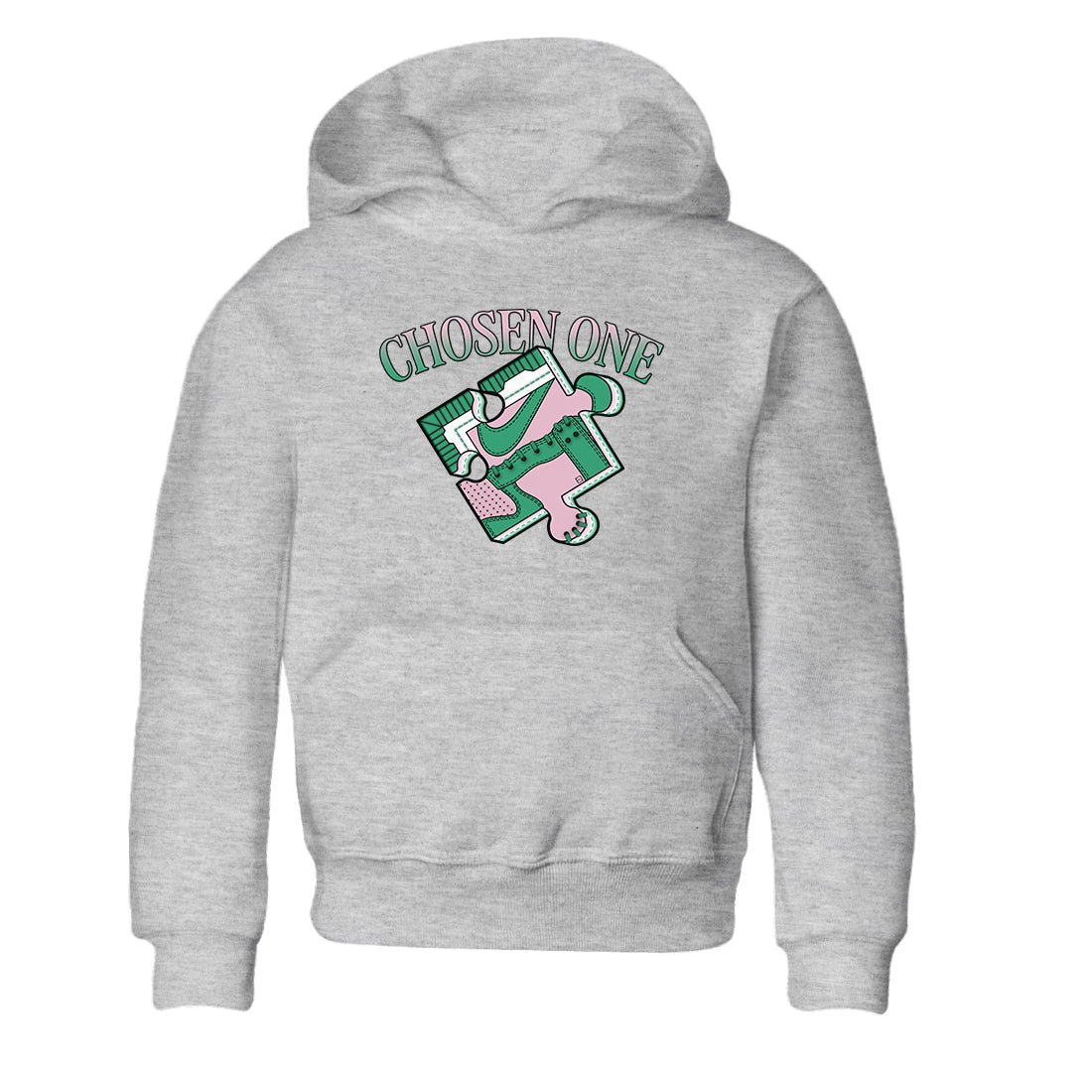 snkmatch Puzzle snkmatch Tees Kids - Dunk Medium Soft Pink Malachite
