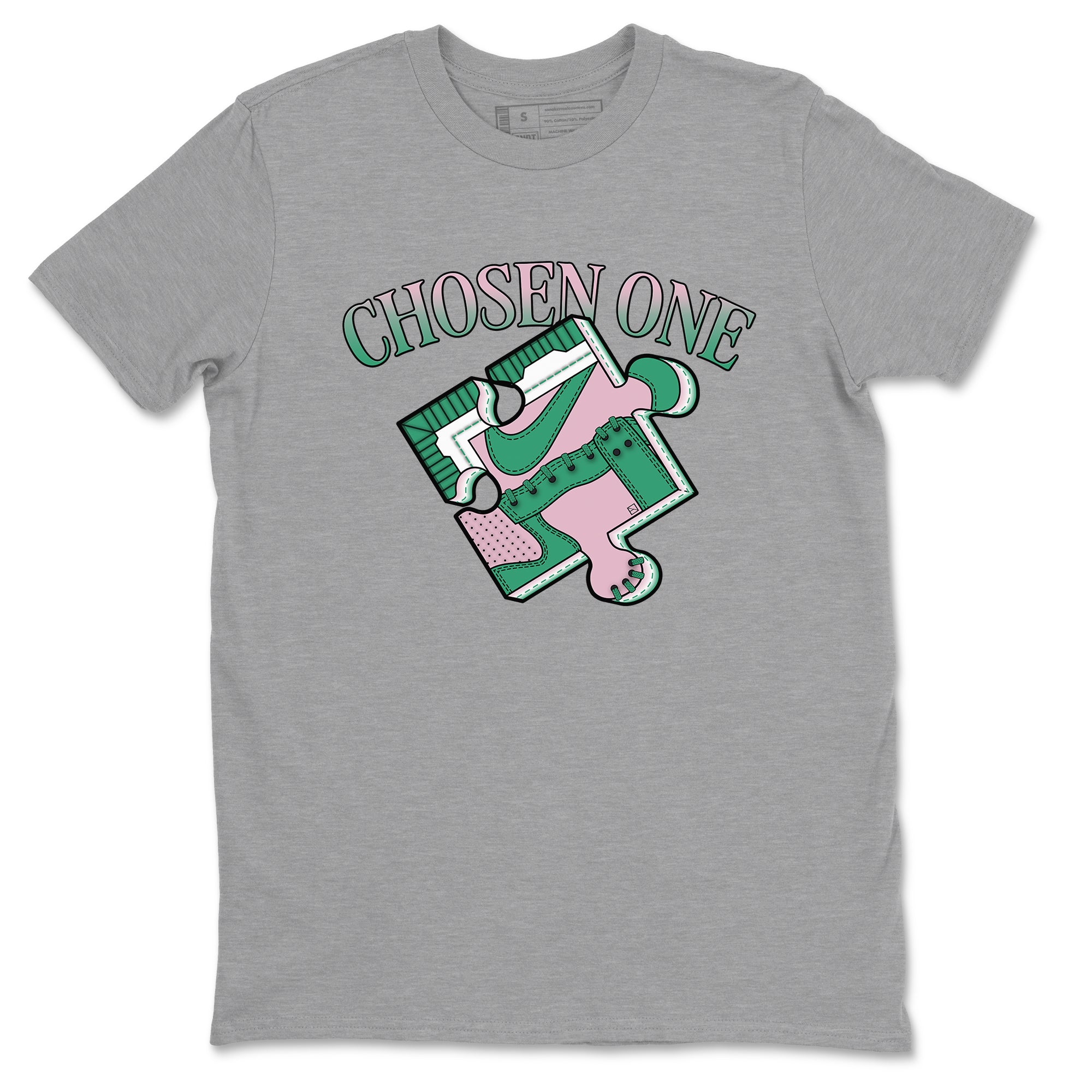 snkmatch Puzzle snkmatch Tees - Dunk Medium Soft Pink Malachite