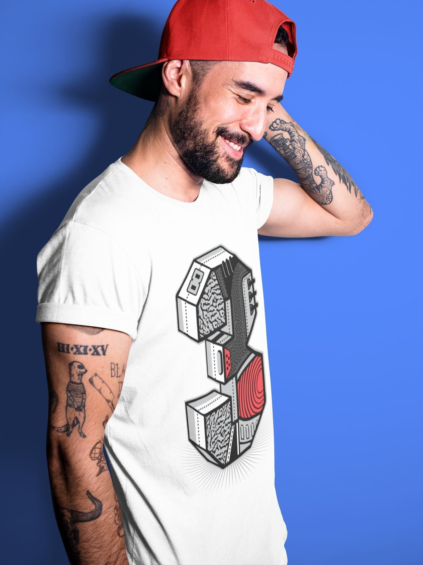 Three Statue Unisex Tops - Air Jordan 3 Black Cement