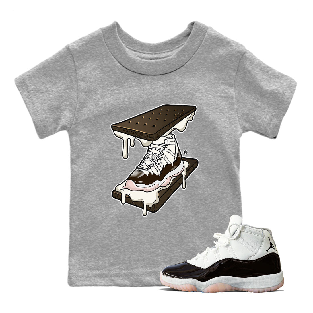 snkmatch Sandwich snkmatch Tee Kids - Air Jordan 11 Neapolitan