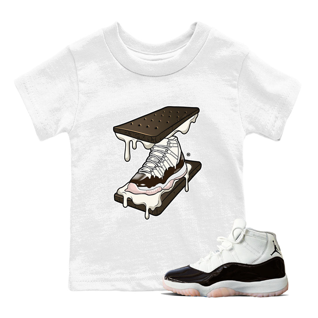 snkmatch Sandwich snkmatch Tee Kids - Air Jordan 11 Neapolitan