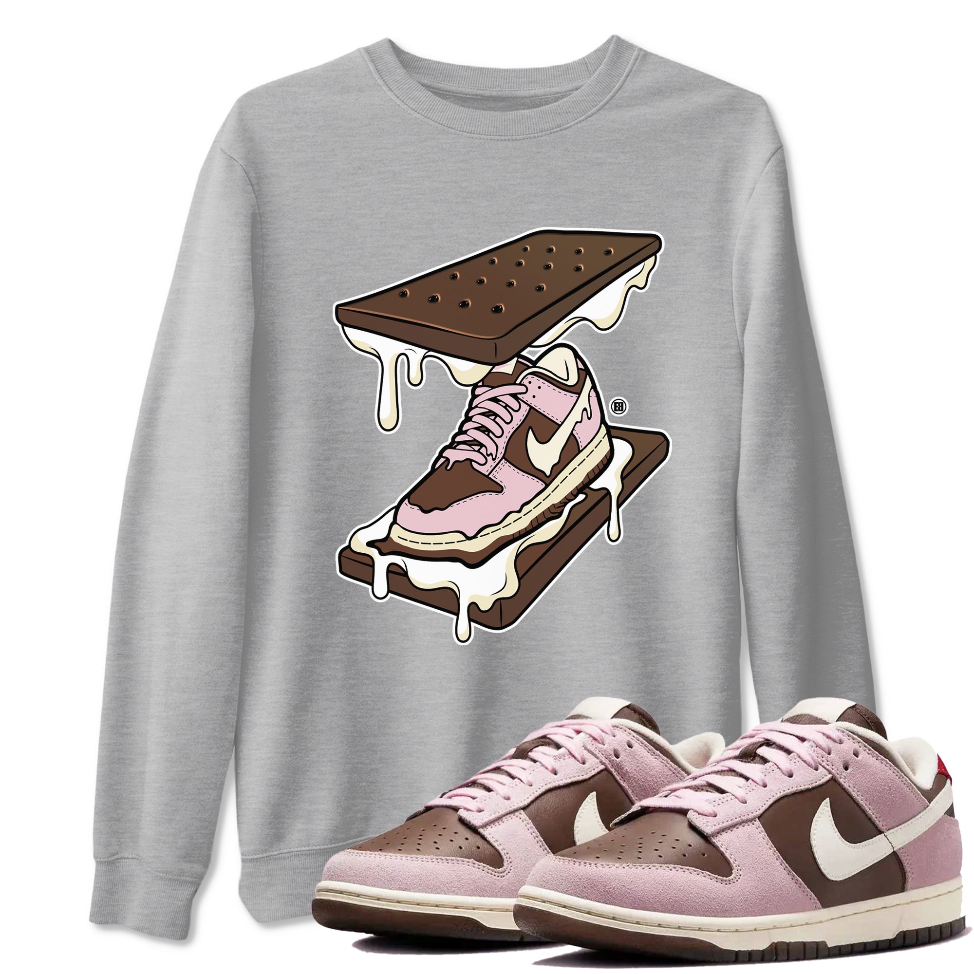 snkmatch Sandwich snkmatch Tees - Dunk Cacao Wow And Pink Foam