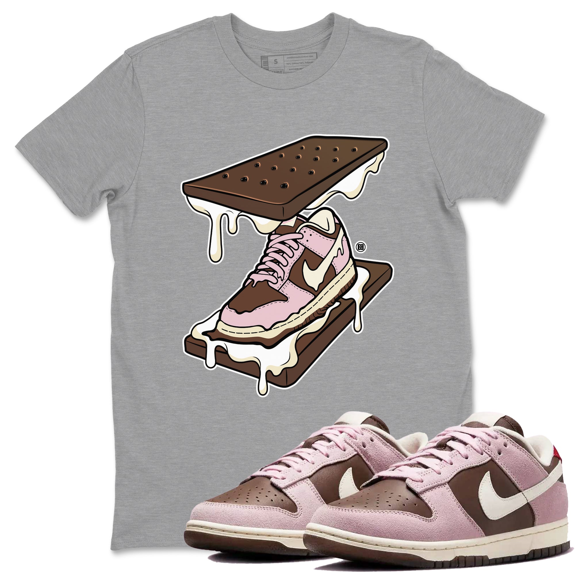 snkmatch Sandwich snkmatch Tees - Dunk Cacao Wow And Pink Foam