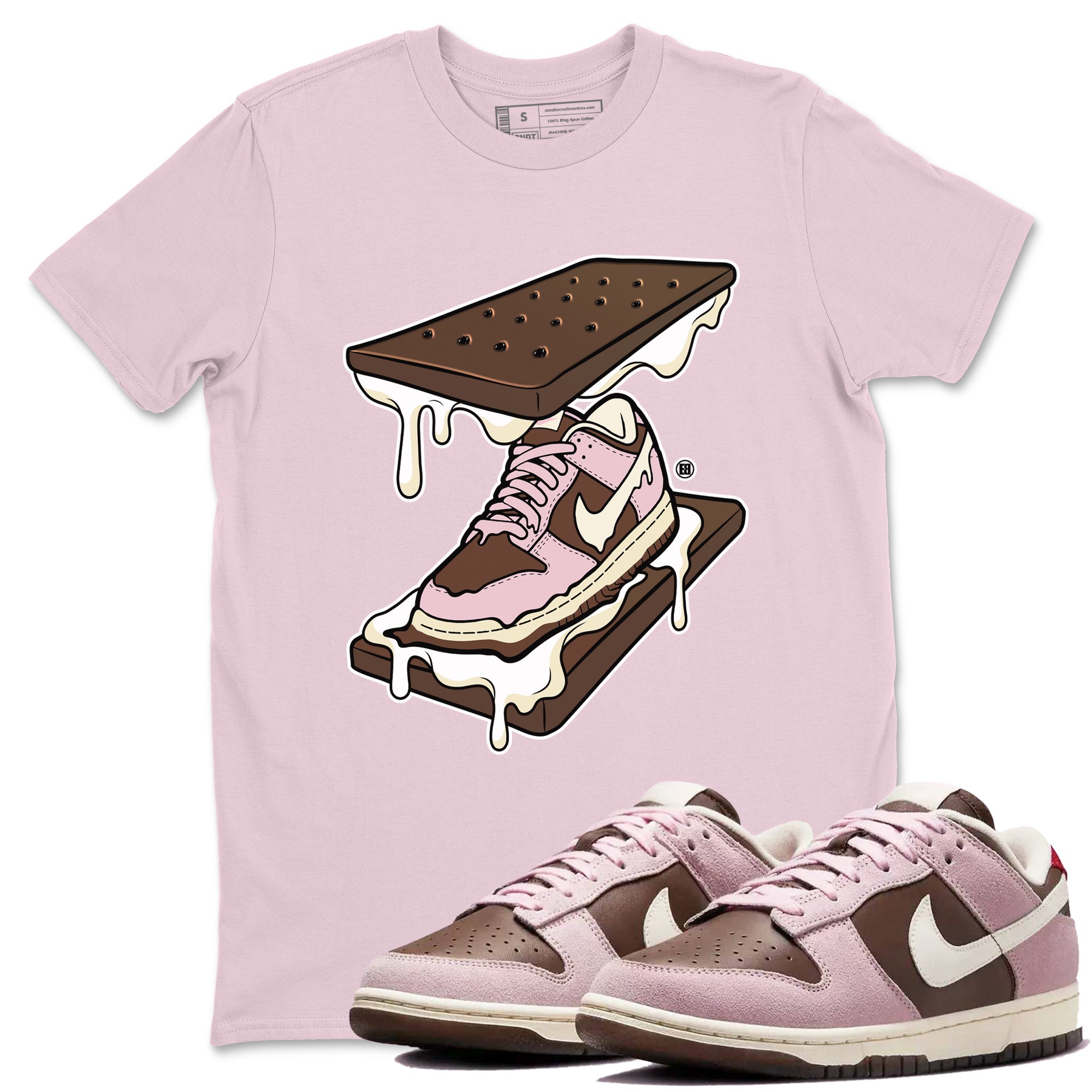 snkmatch Sandwich snkmatch Tees - Dunk Cacao Wow And Pink Foam