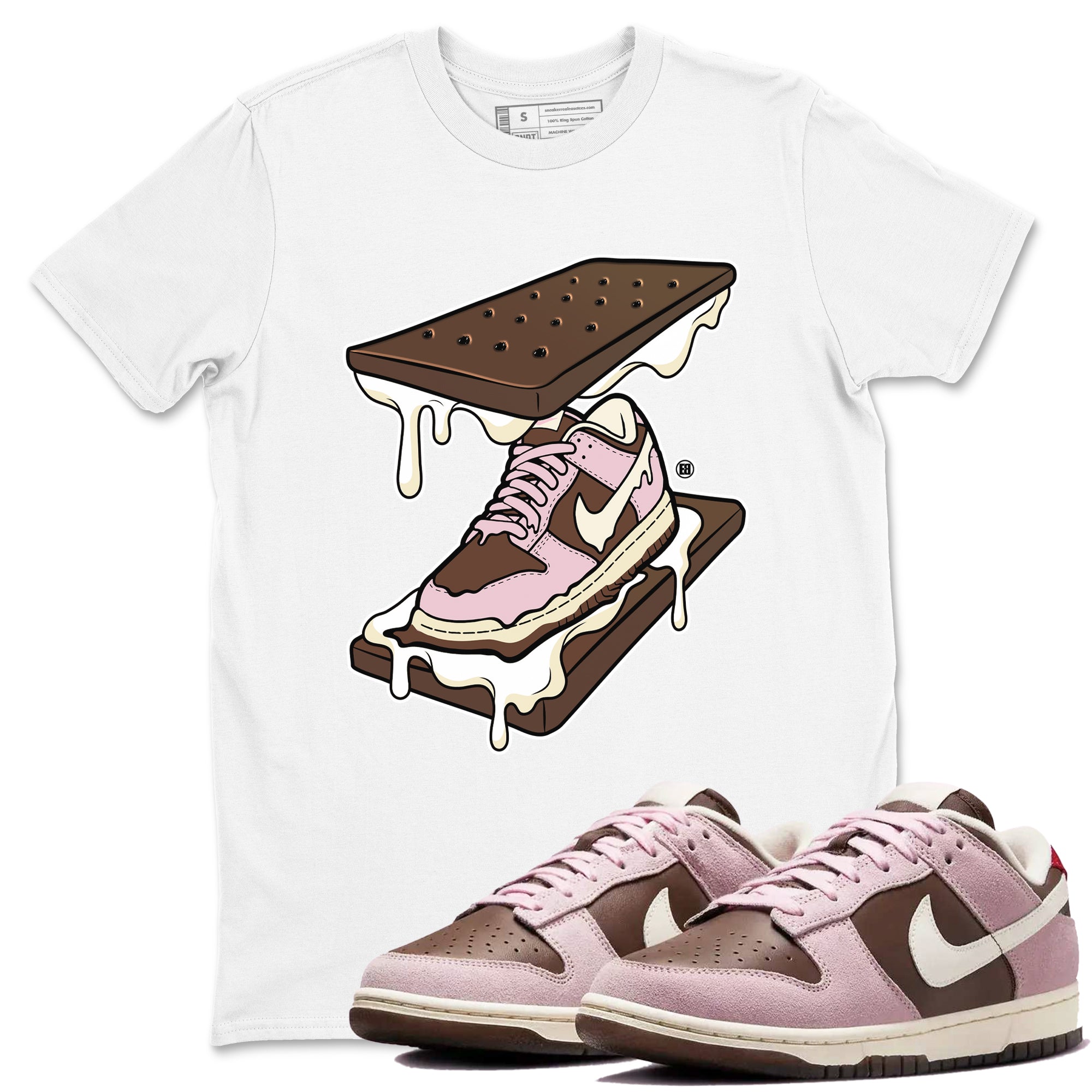 snkmatch Sandwich snkmatch Tees - Dunk Cacao Wow And Pink Foam