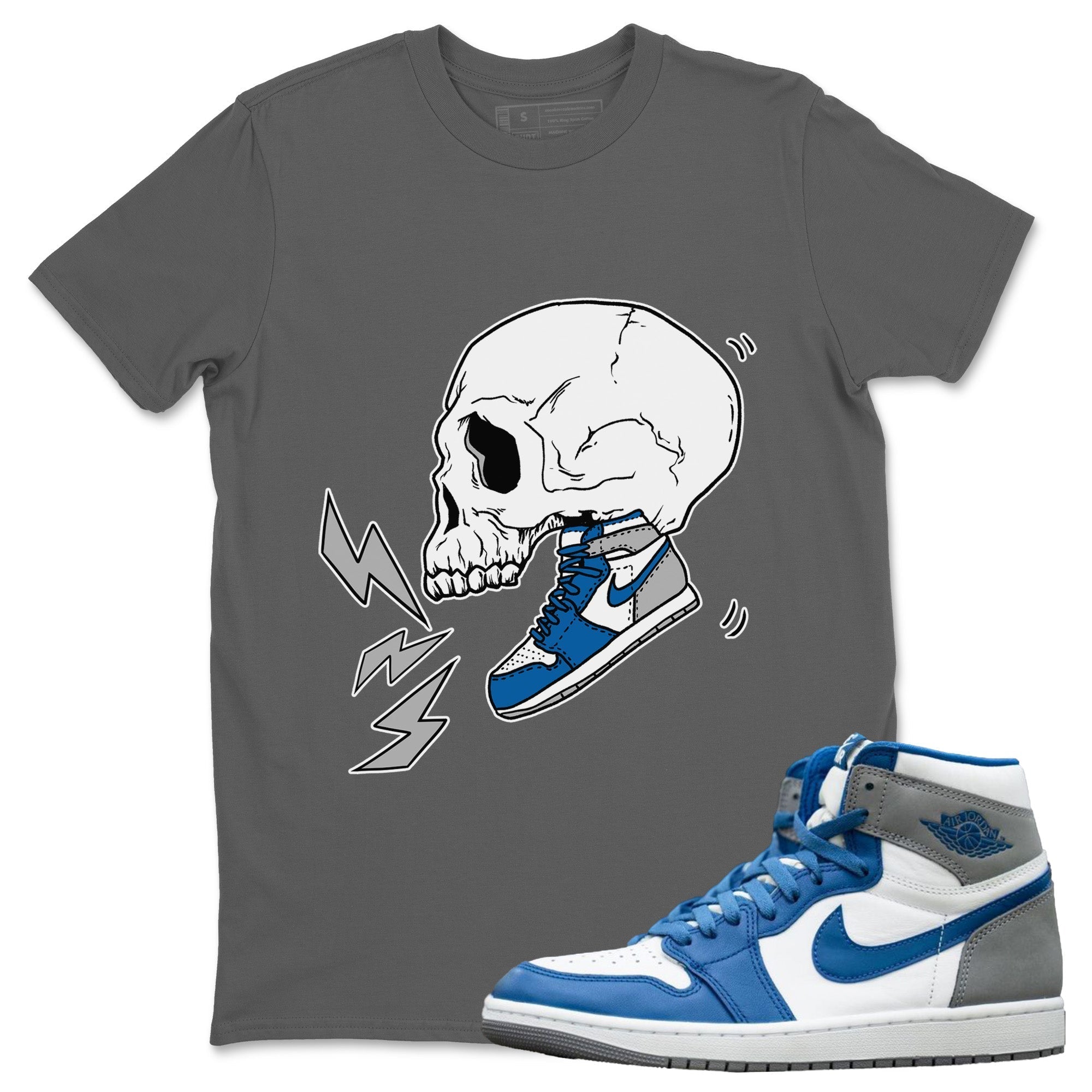 snkmatch Skull Unisex Tops - Air Jordan 1 True Blue