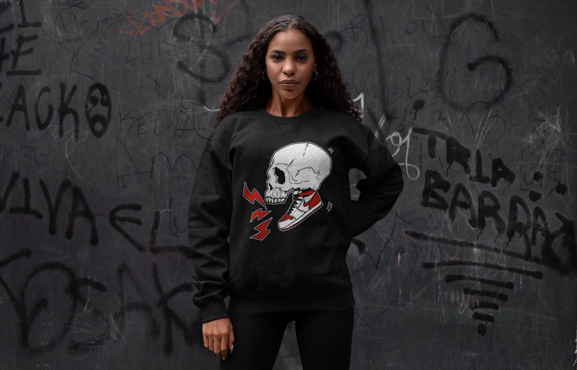 snkmatch Skull Unisex Tops - Air Jordan 1 Heritage