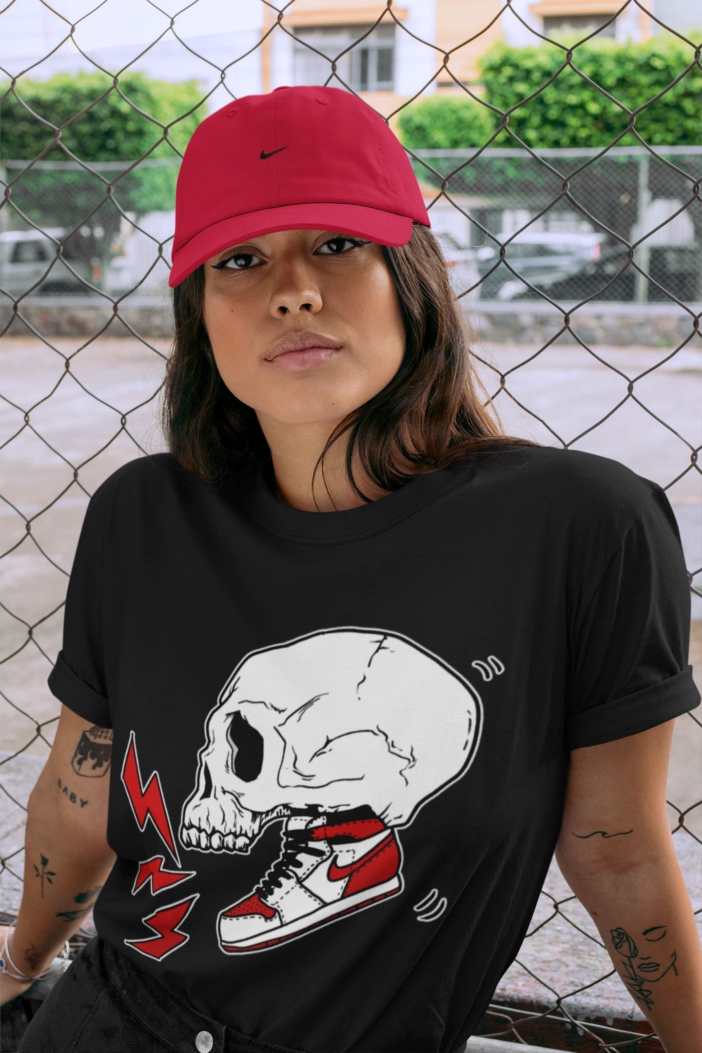 snkmatch Skull Unisex Tops - Air Jordan 1 Heritage