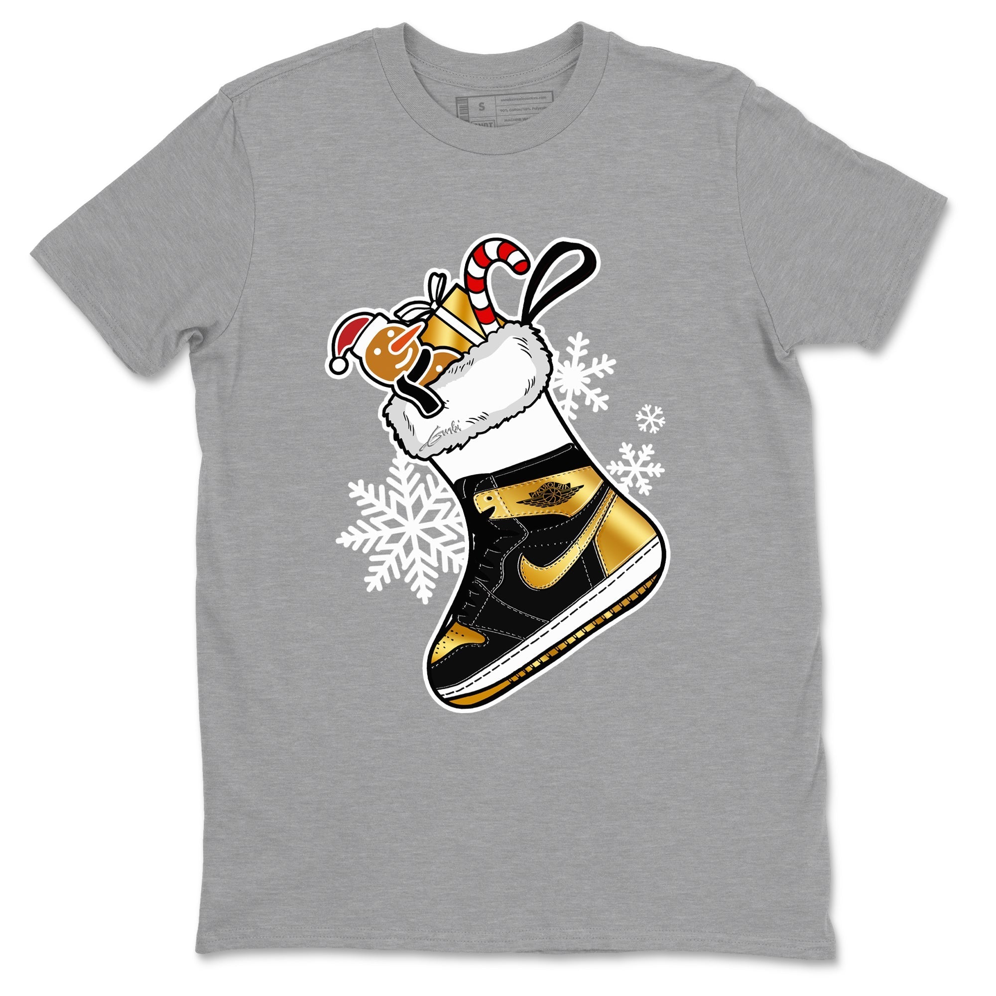 snkmatch Stocking snkmatch Tees - Air Jordan 1 Black Metallic Gold