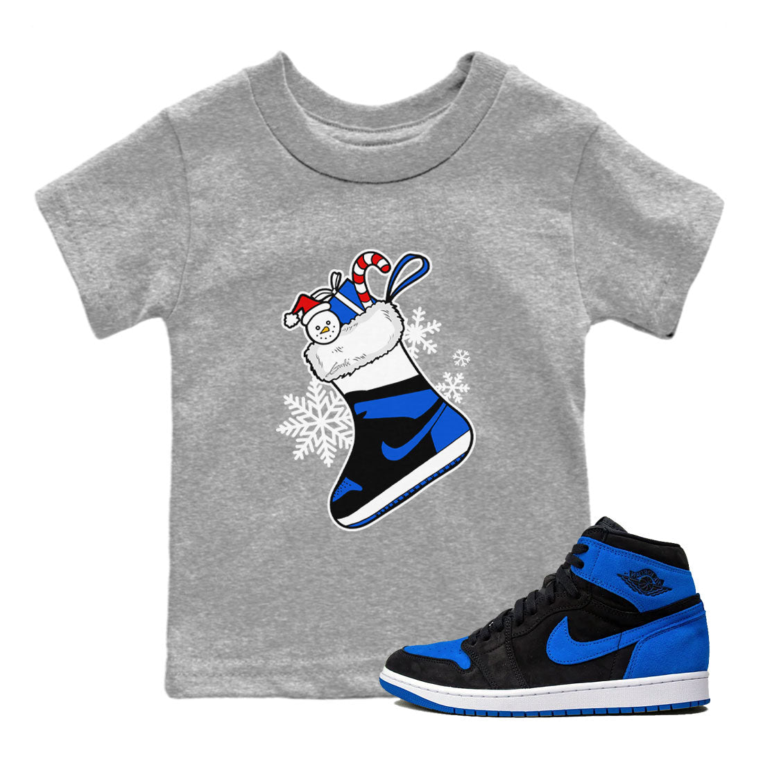 snkmatch Stocking snkmatch Tee Kids - Air Jordan 1 Royal Reimagined