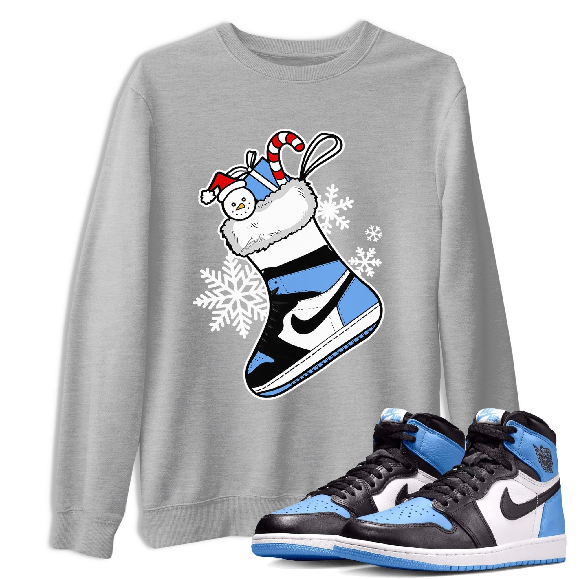 snkmatch Stocking snkmatch Tee - Air Jordan 1 UNC Toe