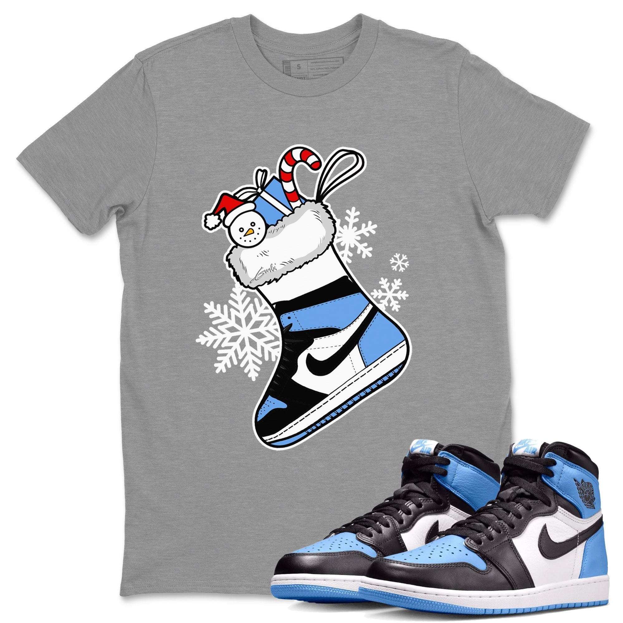 snkmatch Stocking snkmatch Tee - Air Jordan 1 UNC Toe