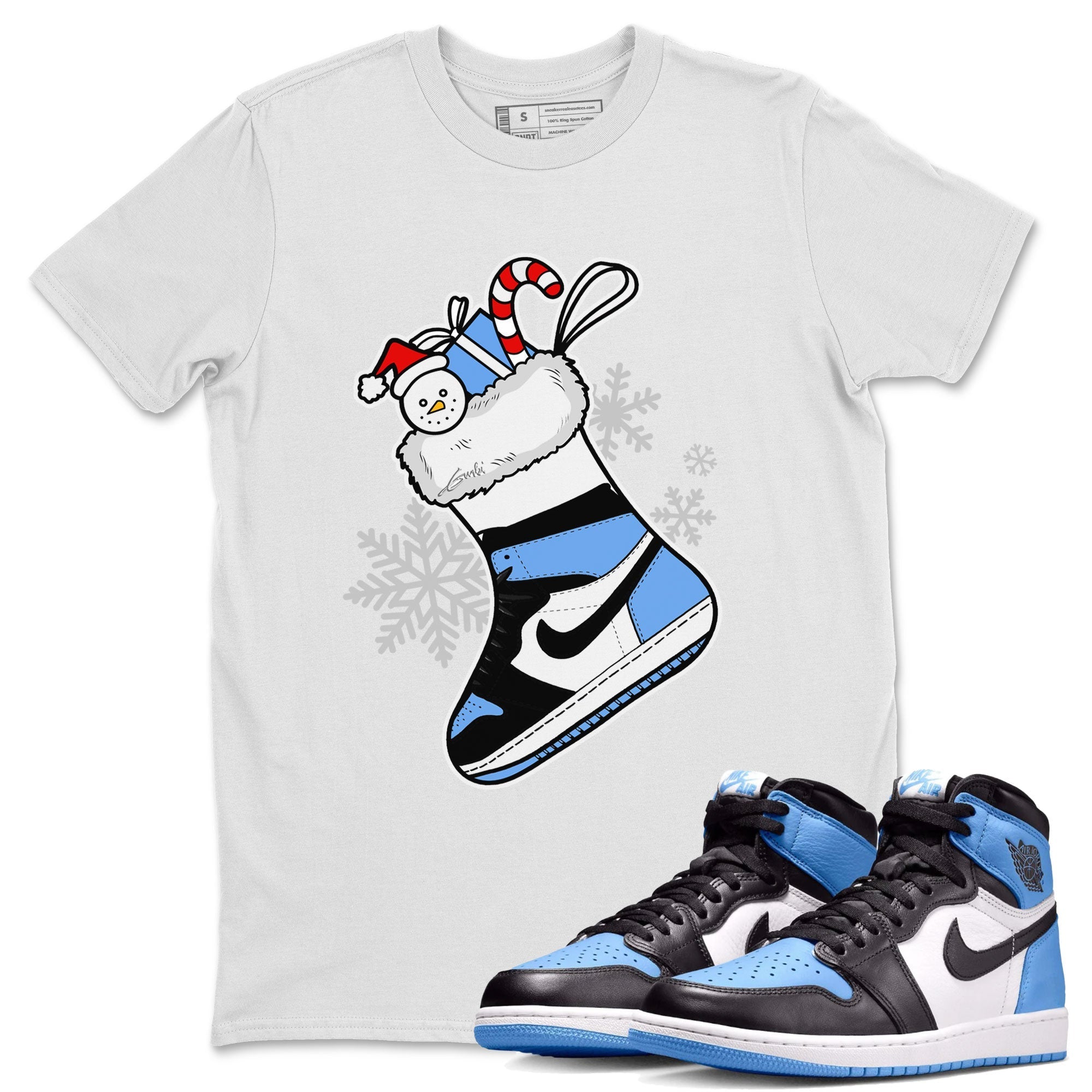 snkmatch Stocking snkmatch Tee - Air Jordan 1 UNC Toe