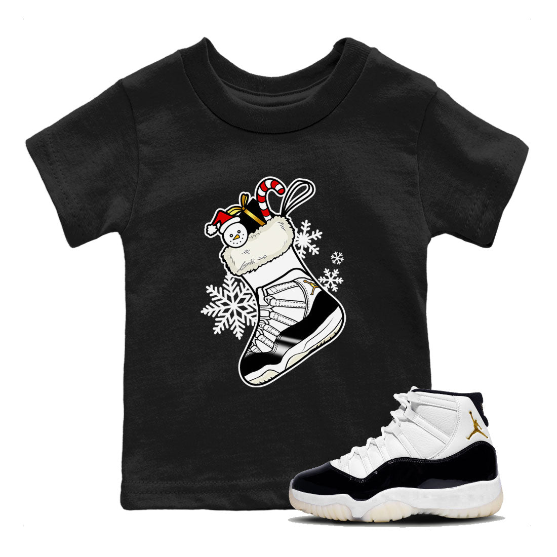 snkmatch Stocking snkmatch Tee Kids - Air Jordan 11 Gratitude