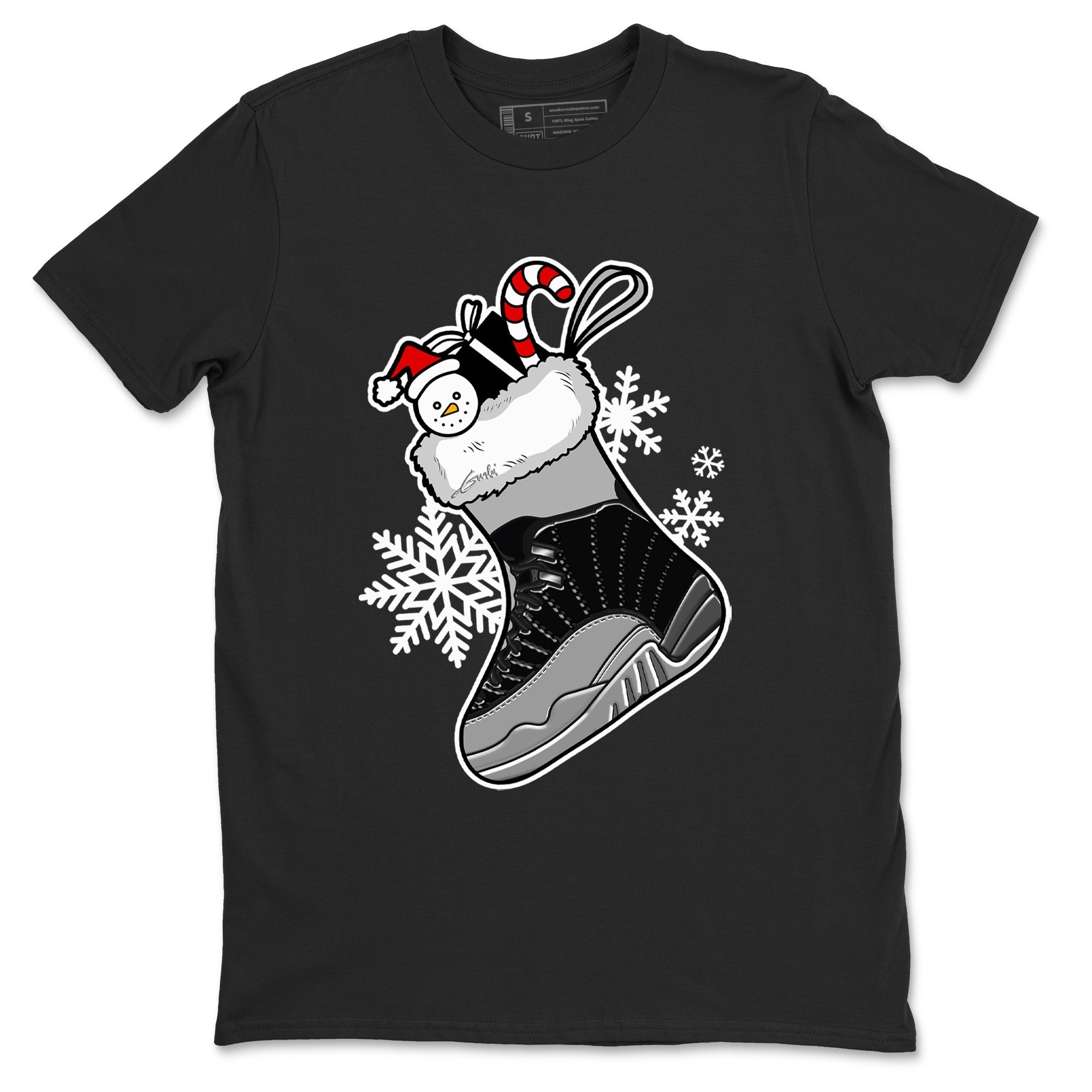 snkmatch Stocking snkmatch Tees - Air Jordan 12 Black Wolf Grey