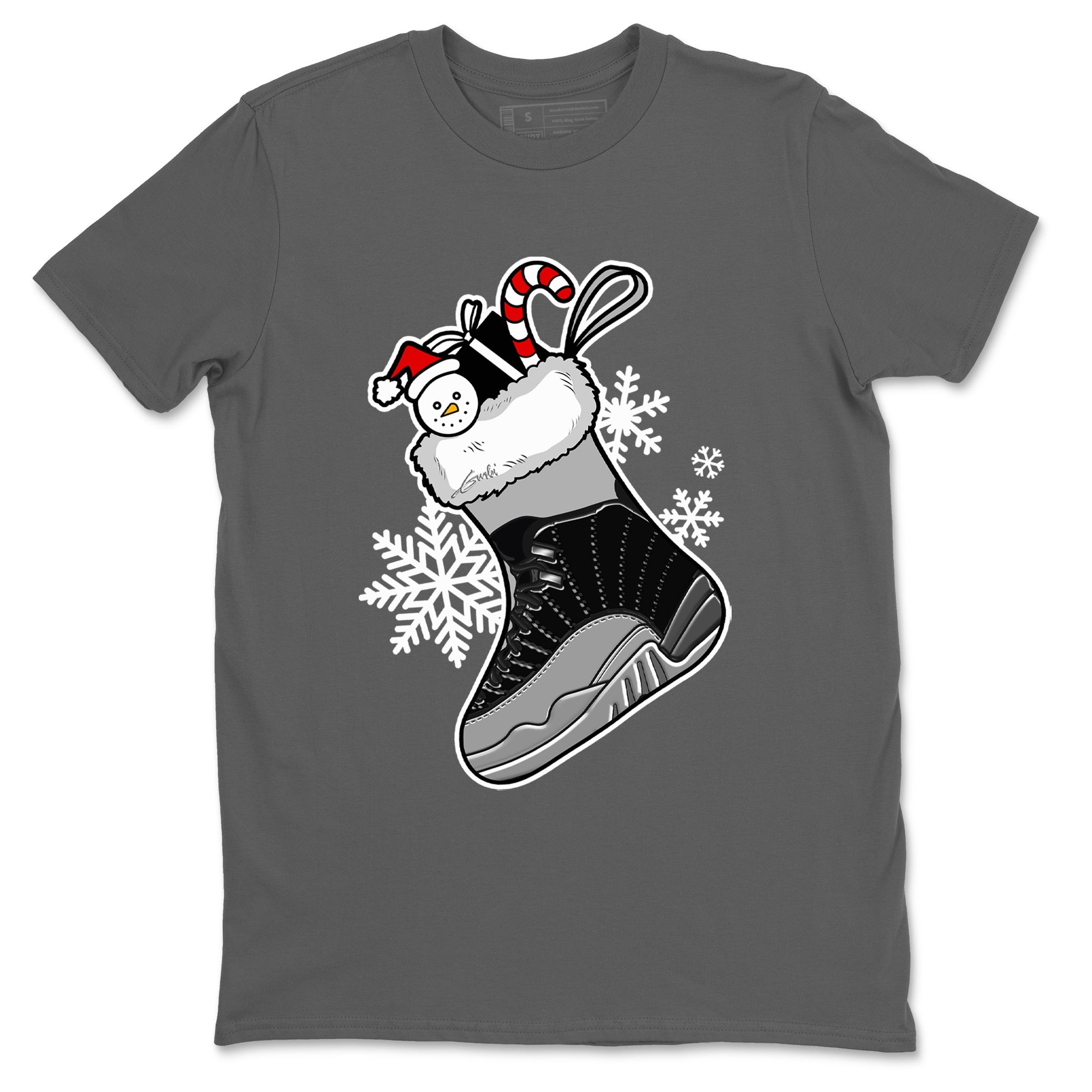snkmatch Stocking snkmatch Tees - Air Jordan 12 Black Wolf Grey
