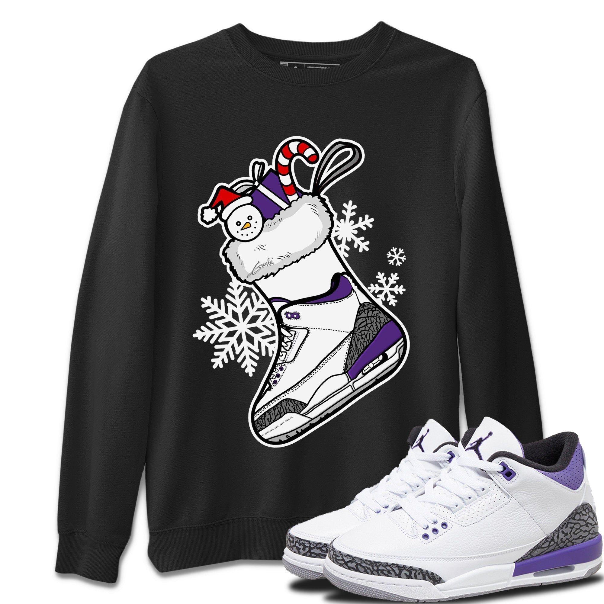 snkmatch Stocking Unisex Tops - Air Jordan 3 Dark Iris