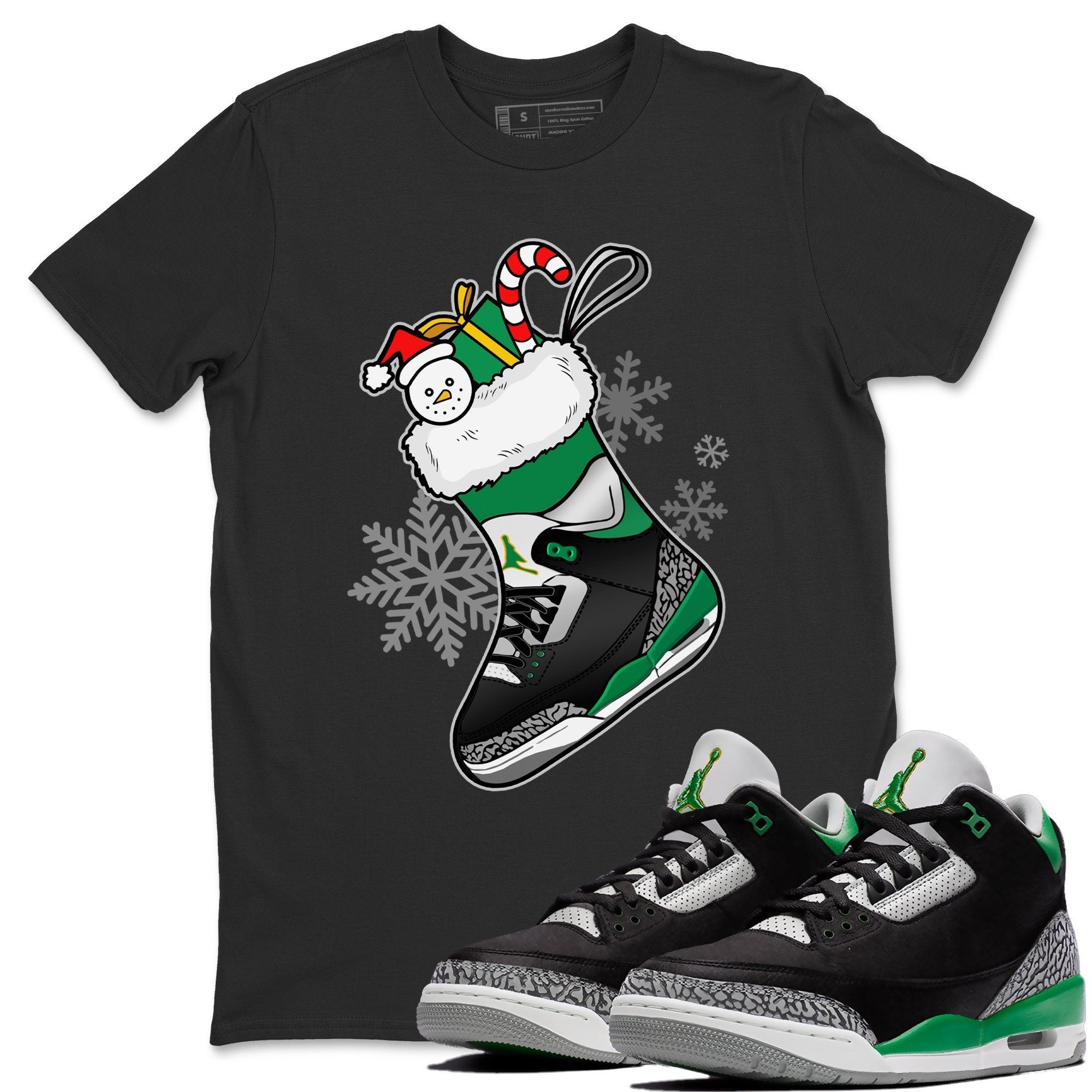 snkmatch Stocking Unisex Tops - Air Jordan 3 Pine Green