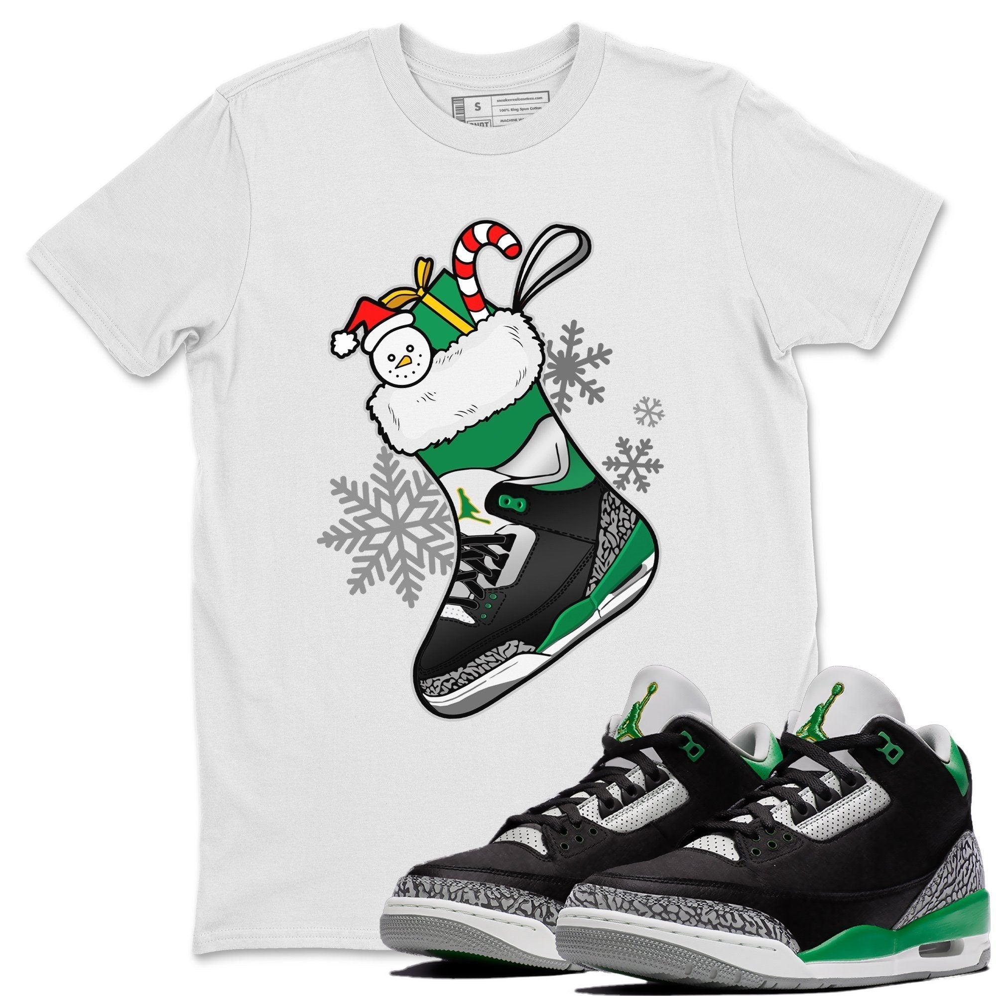 snkmatch Stocking Unisex Tops - Air Jordan 3 Pine Green