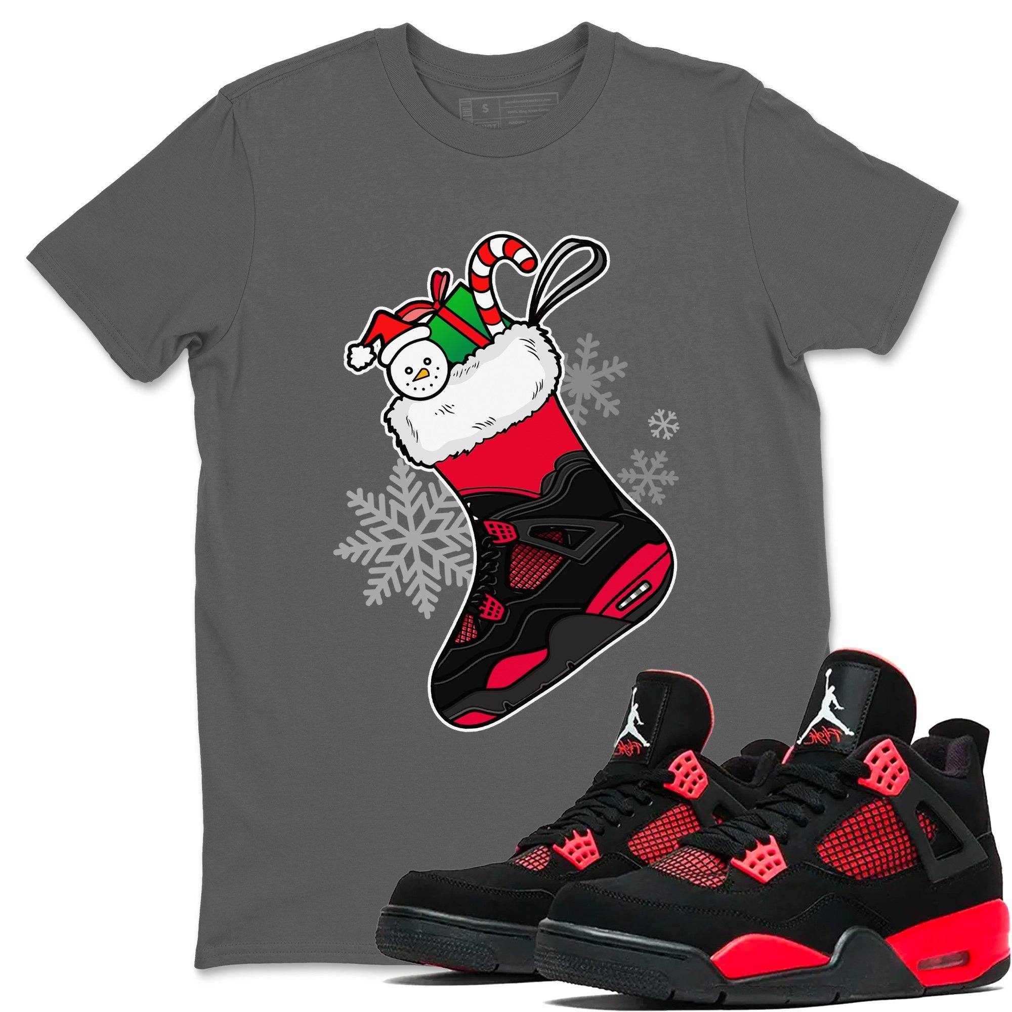 snkmatch Stocking Unisex Tops - Air Jordan 4 Red Thunder