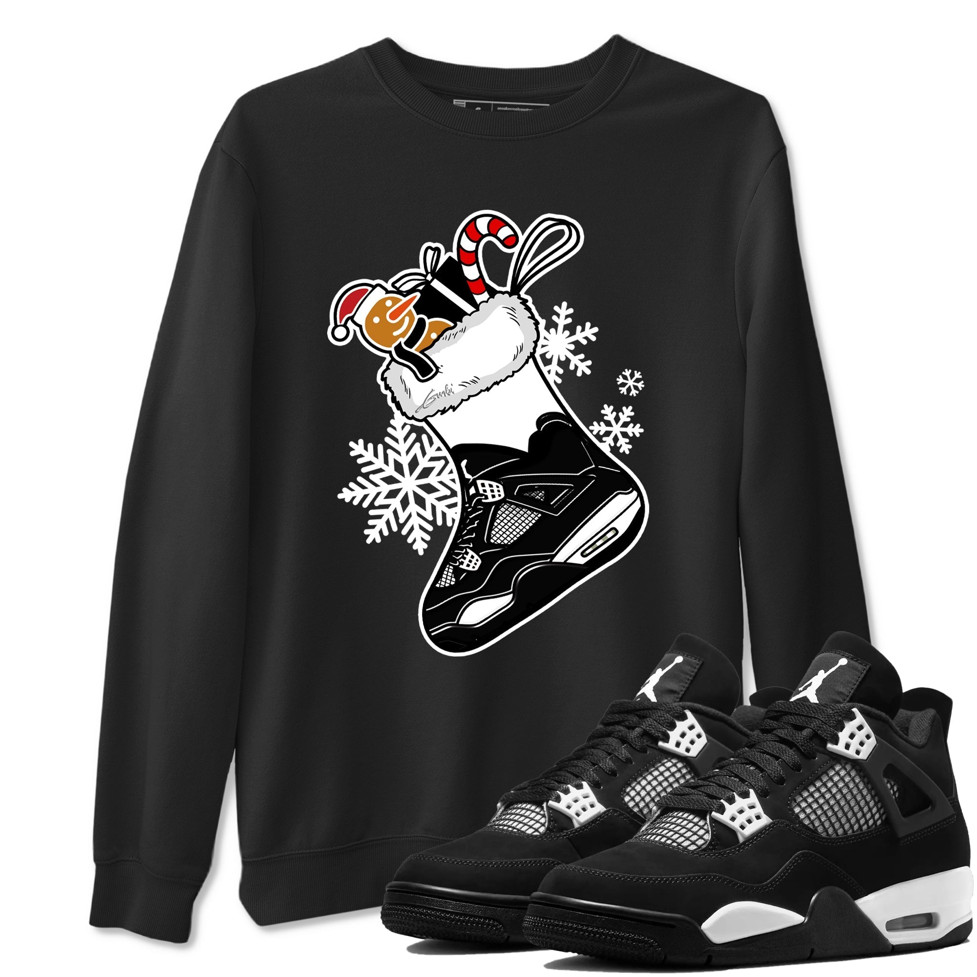 snkmatch Stocking snkmatch Tees - Air Jordan 4 White Thunder