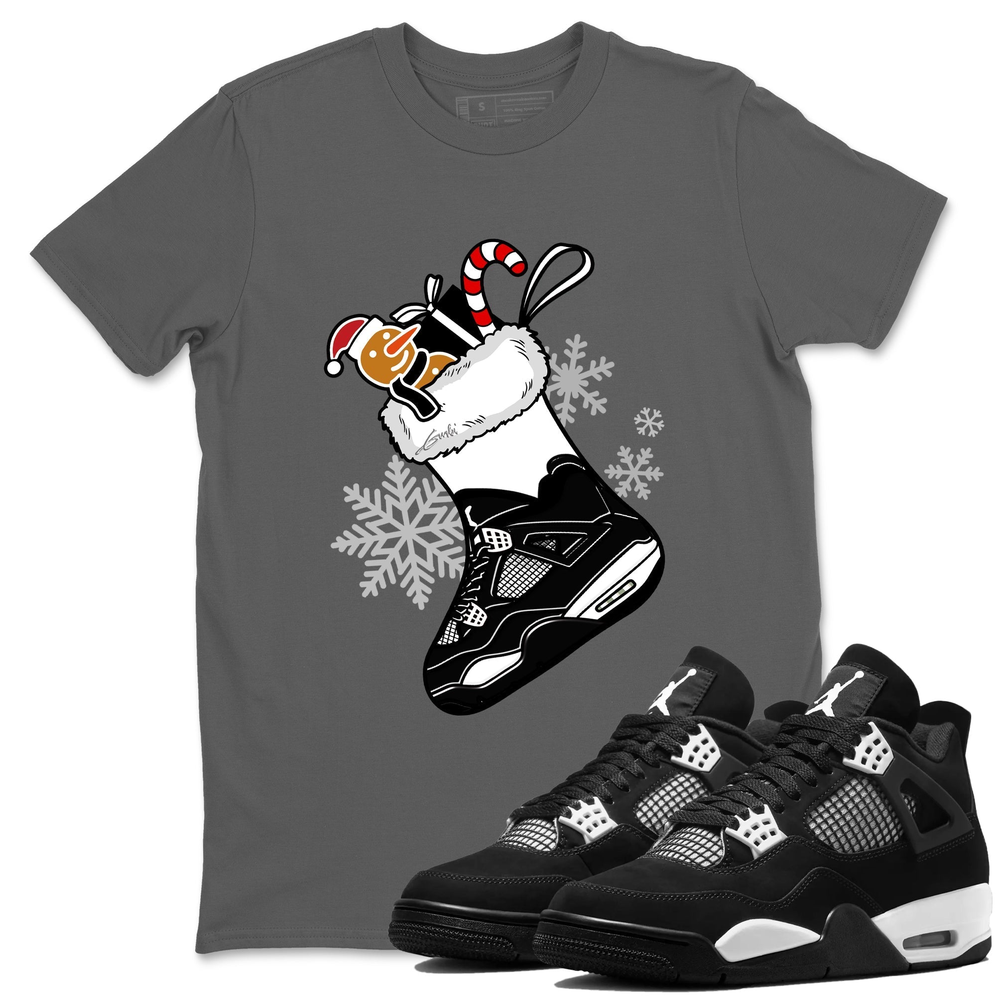 snkmatch Stocking snkmatch Tees - Air Jordan 4 White Thunder