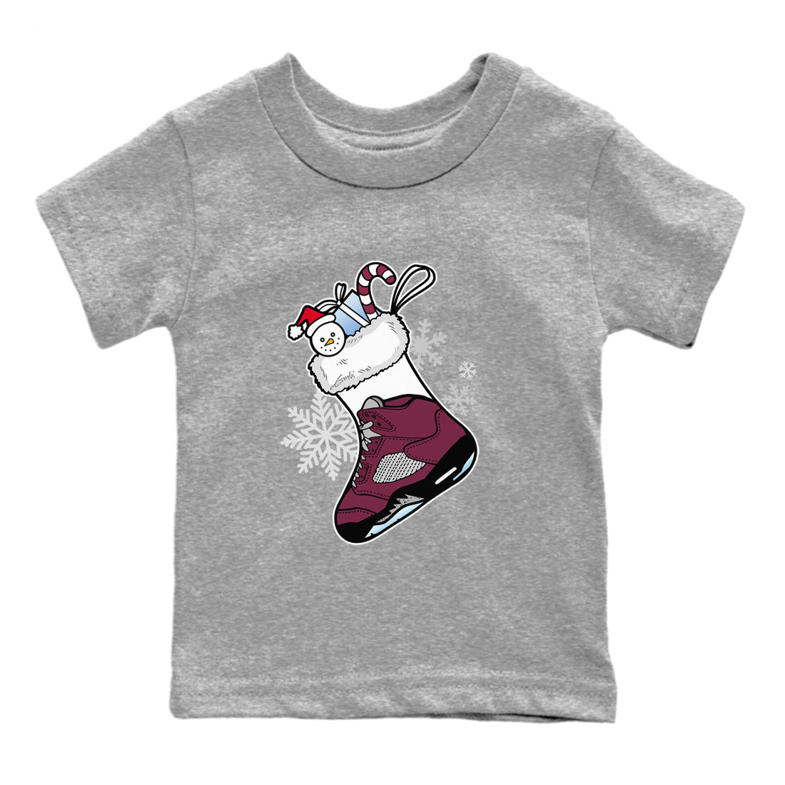 snkmatch Stocking snkmatch Tee Kids - Air Jordan 5 Burgundy