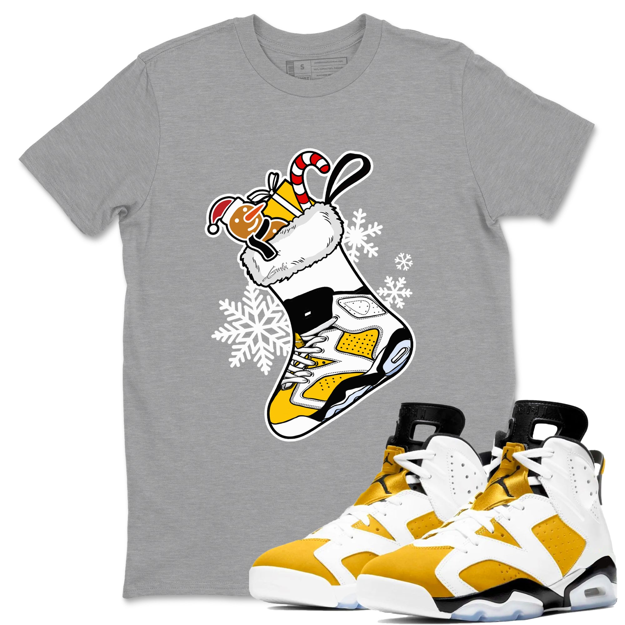 snkmatch Stocking snkmatch Tees - Air Jordan 6 Yellow Ochre