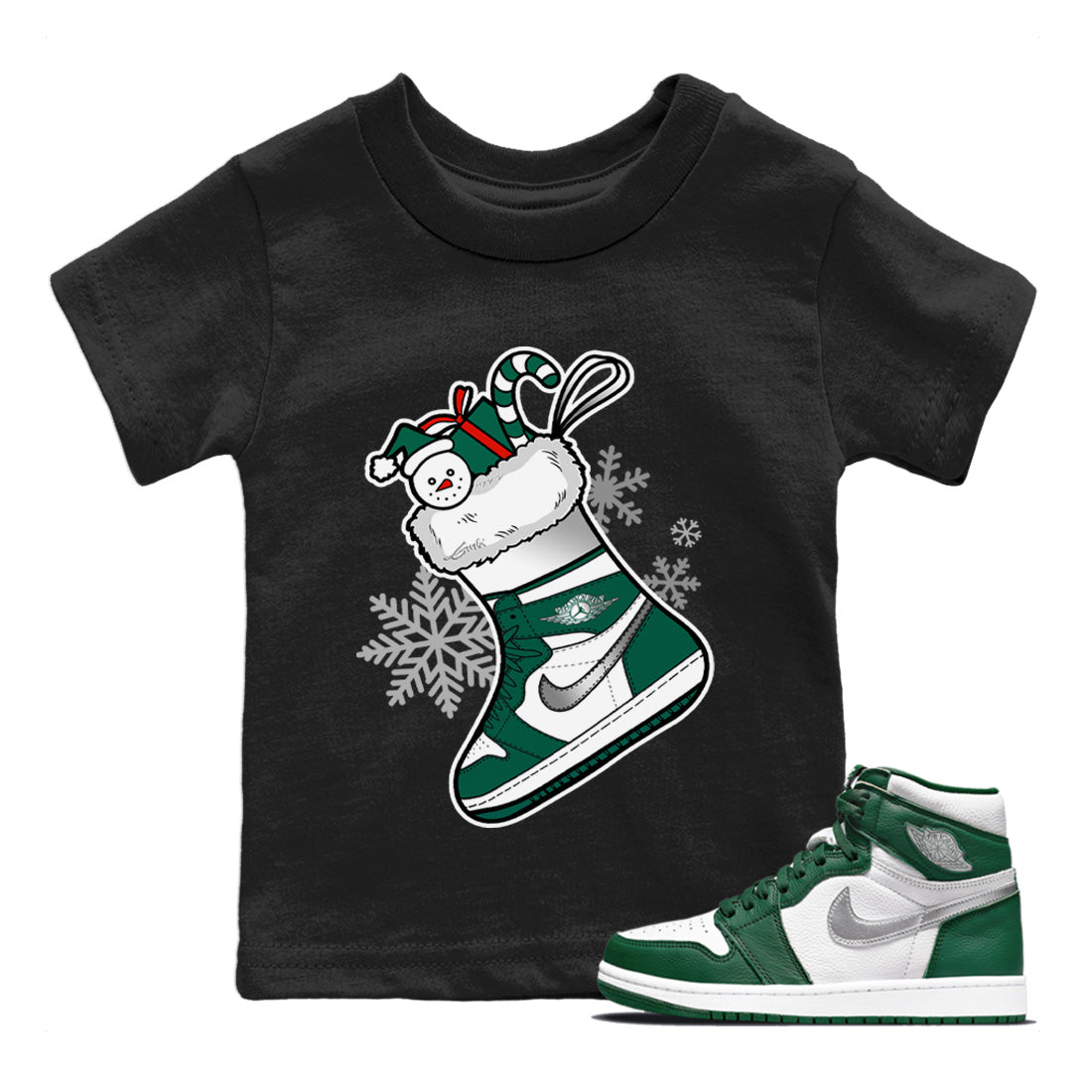 snkmatch Stocking Kids Tops - Air Jordan 1 Gorge Green