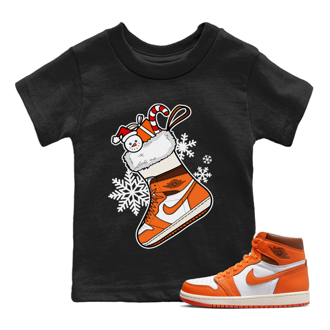 snkmatch Stocking Kids Tops - Air Jordan 1 Starfish