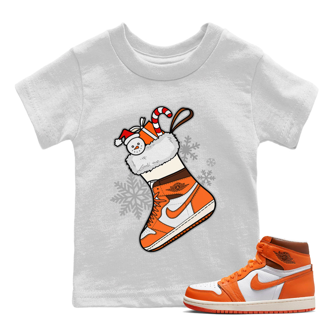 snkmatch Stocking Kids Tops - Air Jordan 1 Starfish