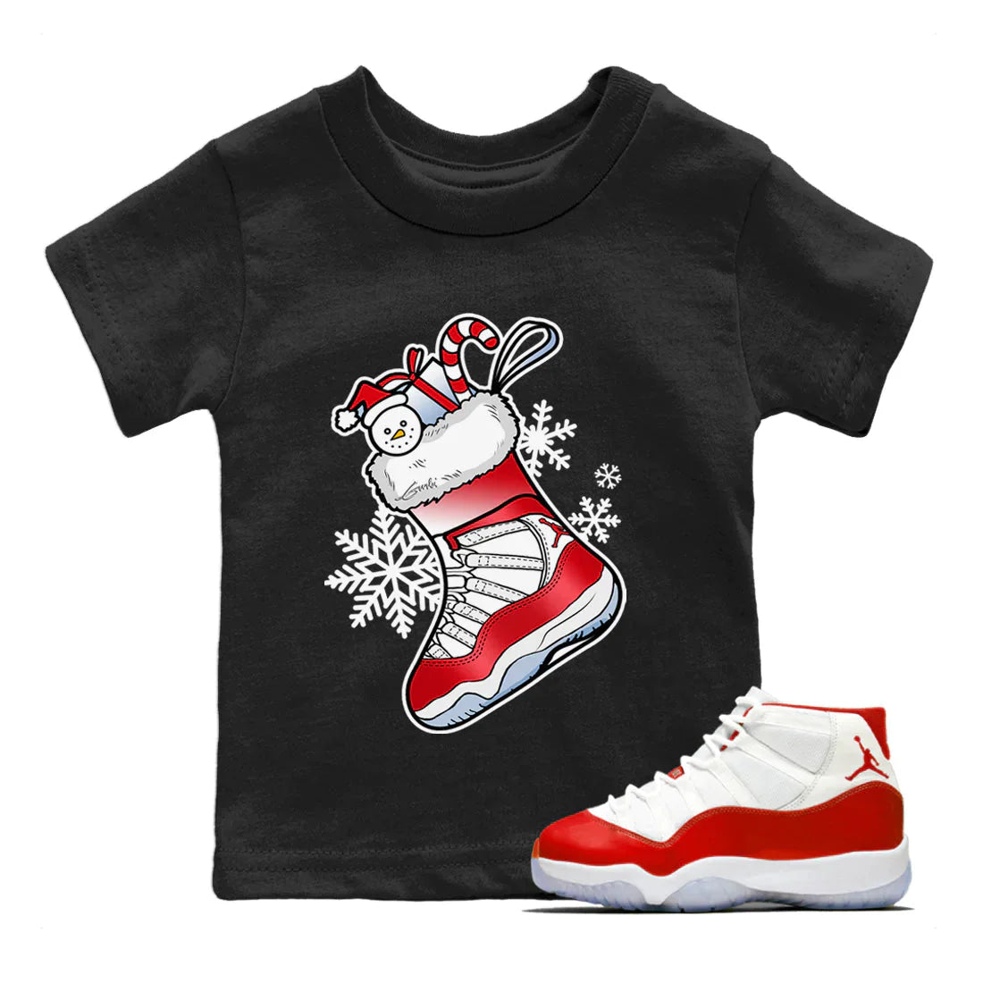 snkmatch Stocking Kids Tops - Air Jordan 11 Cherry