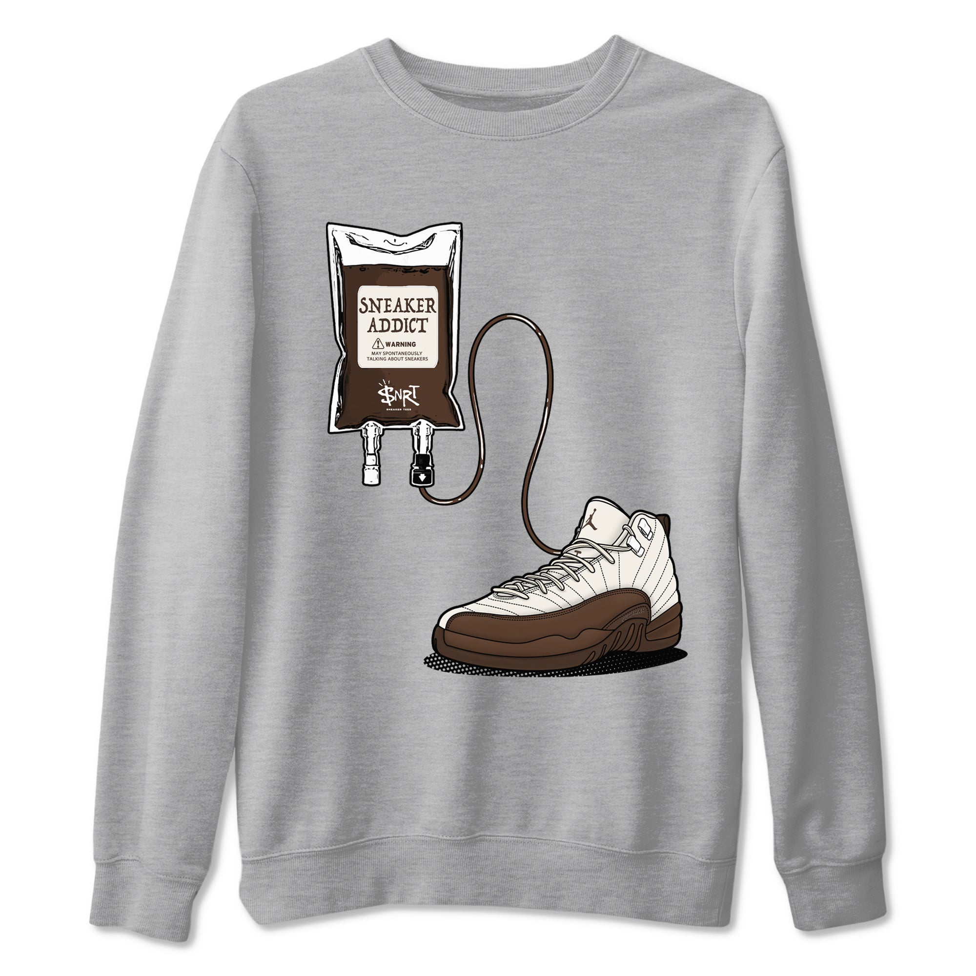 snkmatch Therapy snkmatch Tees - Air Jordan 12 Baroque Brown